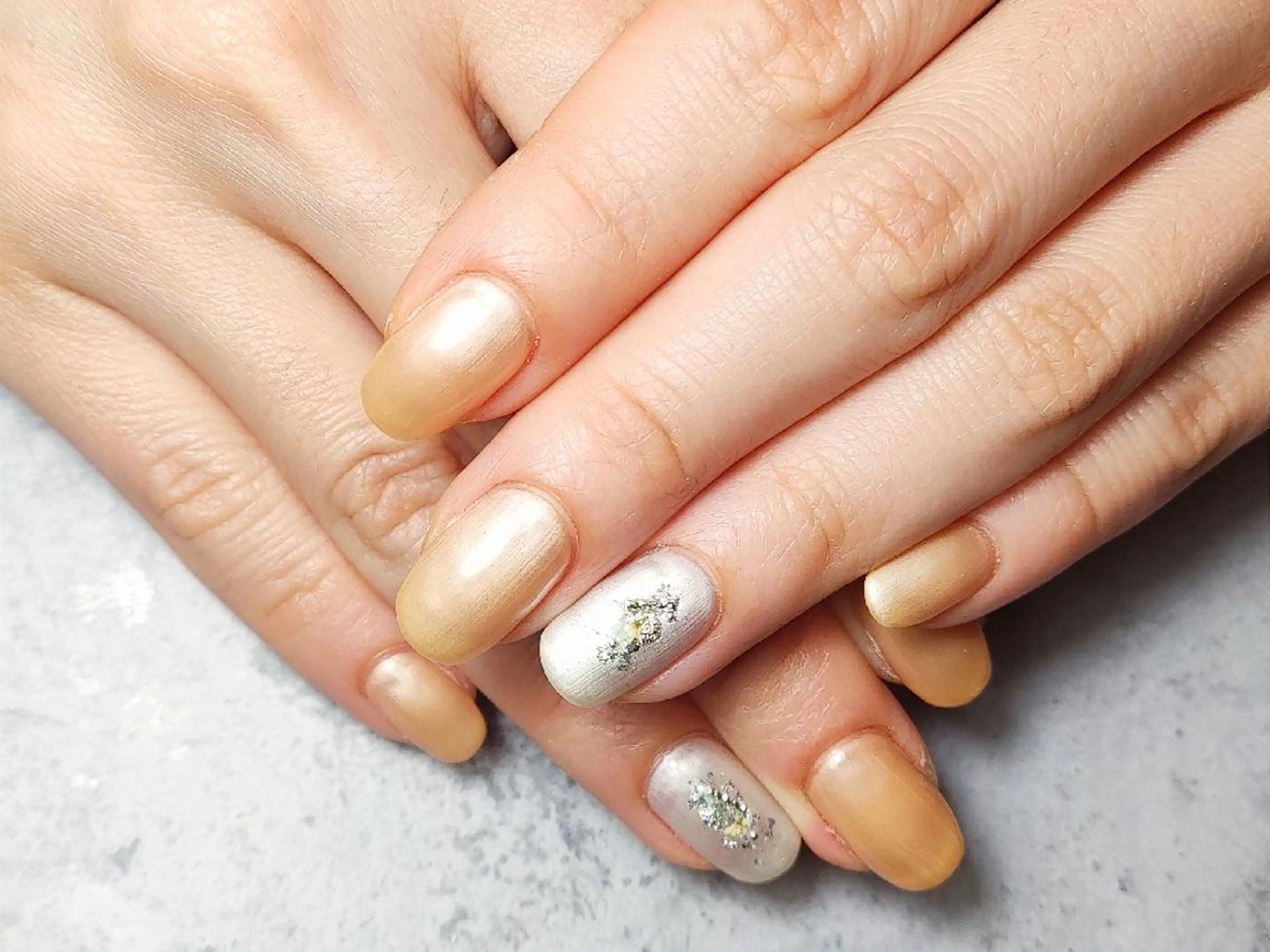 ショート ネイル オフィスネイル シンプルネイル ハンドネイル フットネイル ハンドケア 川畑爪商店 品川高輪 同時施術が人気🌿のネイルデザイン