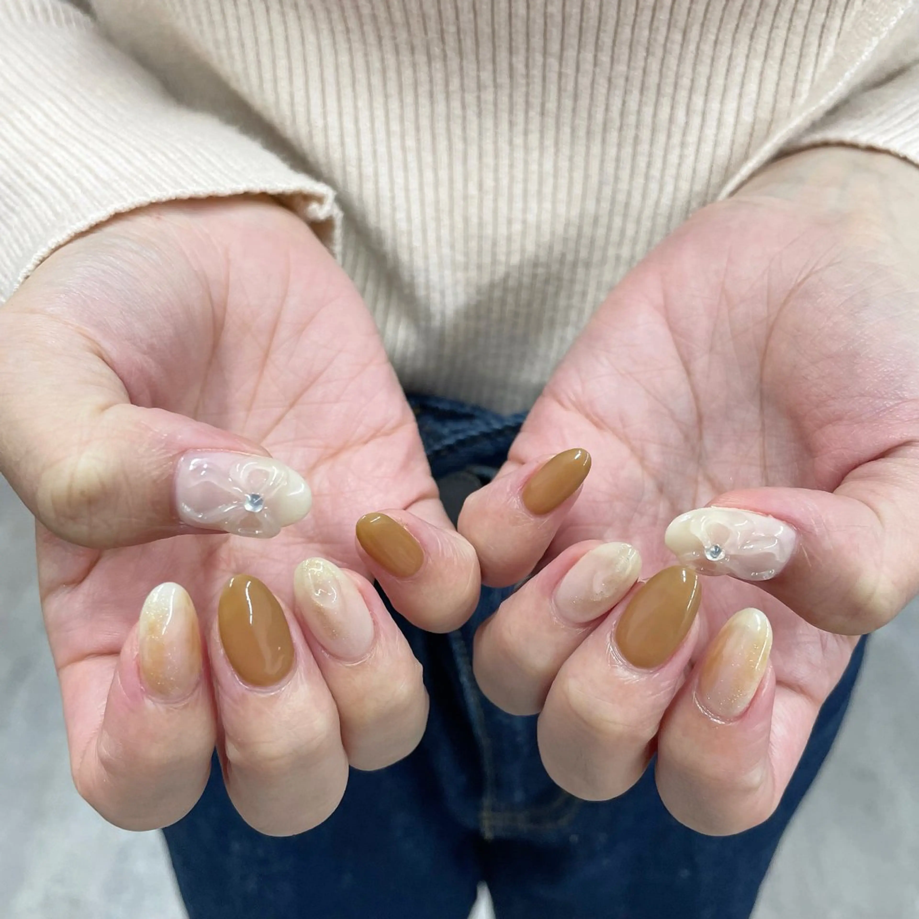 ネイル ニュアンスネイル ハンドネイル Bianca川越西口 KITAZAKI🫧のネイルデザイン