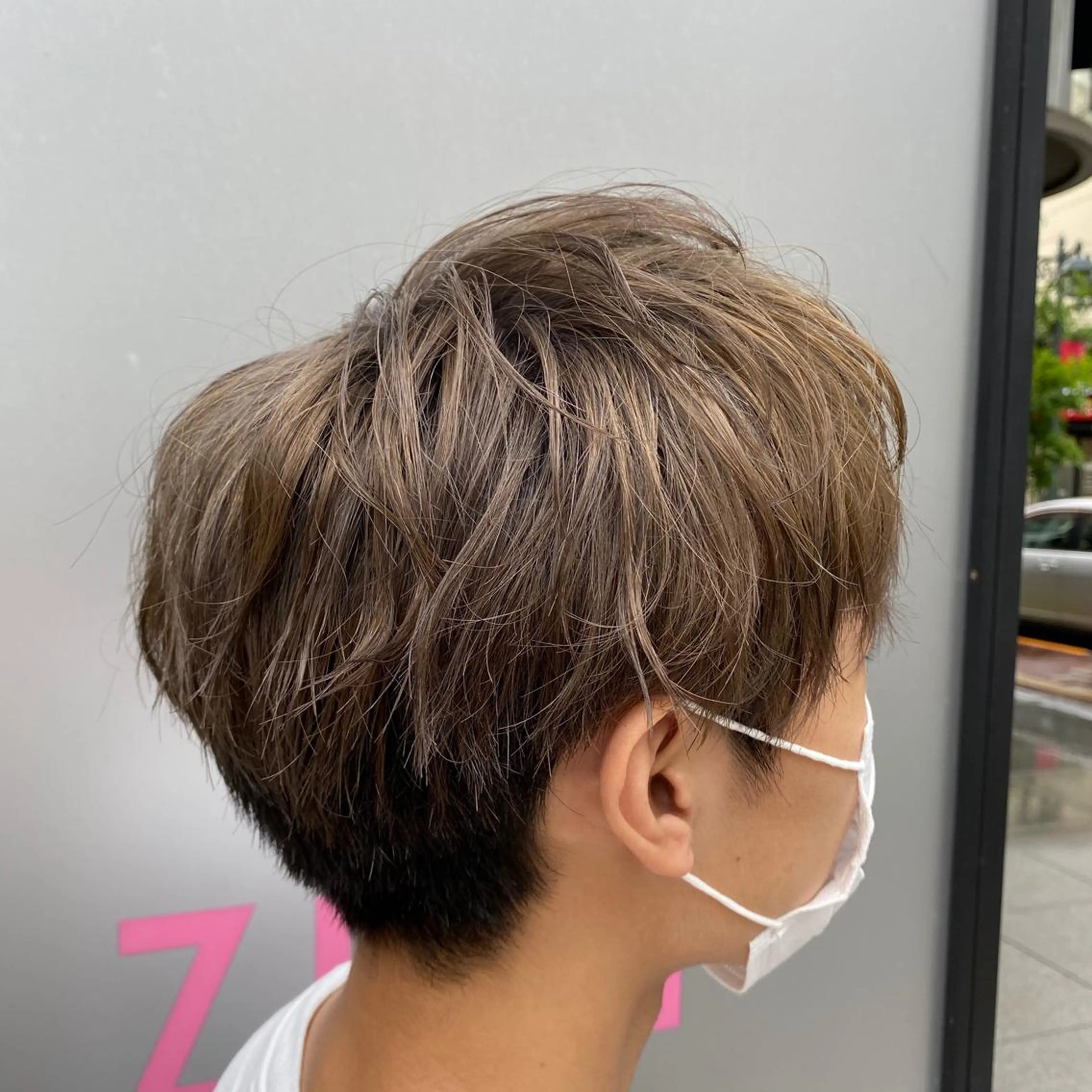 カラー メンズ 酸スト/フェザー パーマ/三谷海斗のヘアスタイル