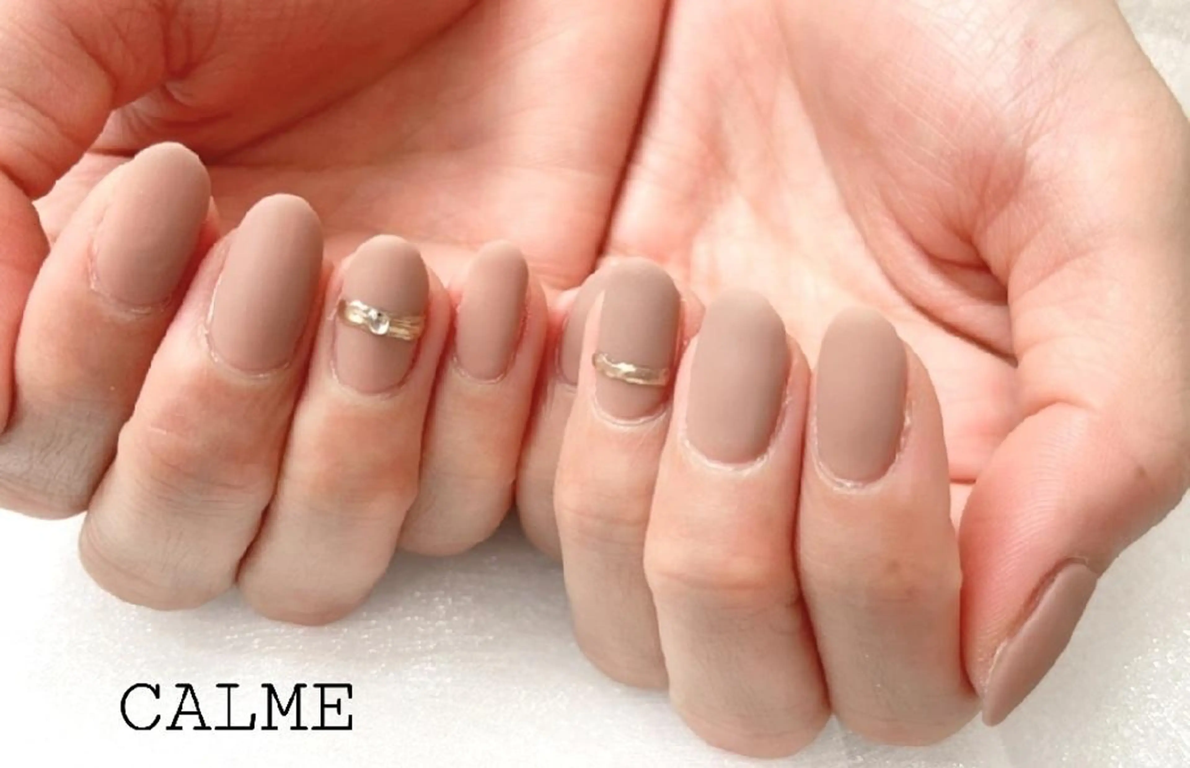 ネイル マットネイル 持ち込み CALME ♡のネイルデザイン