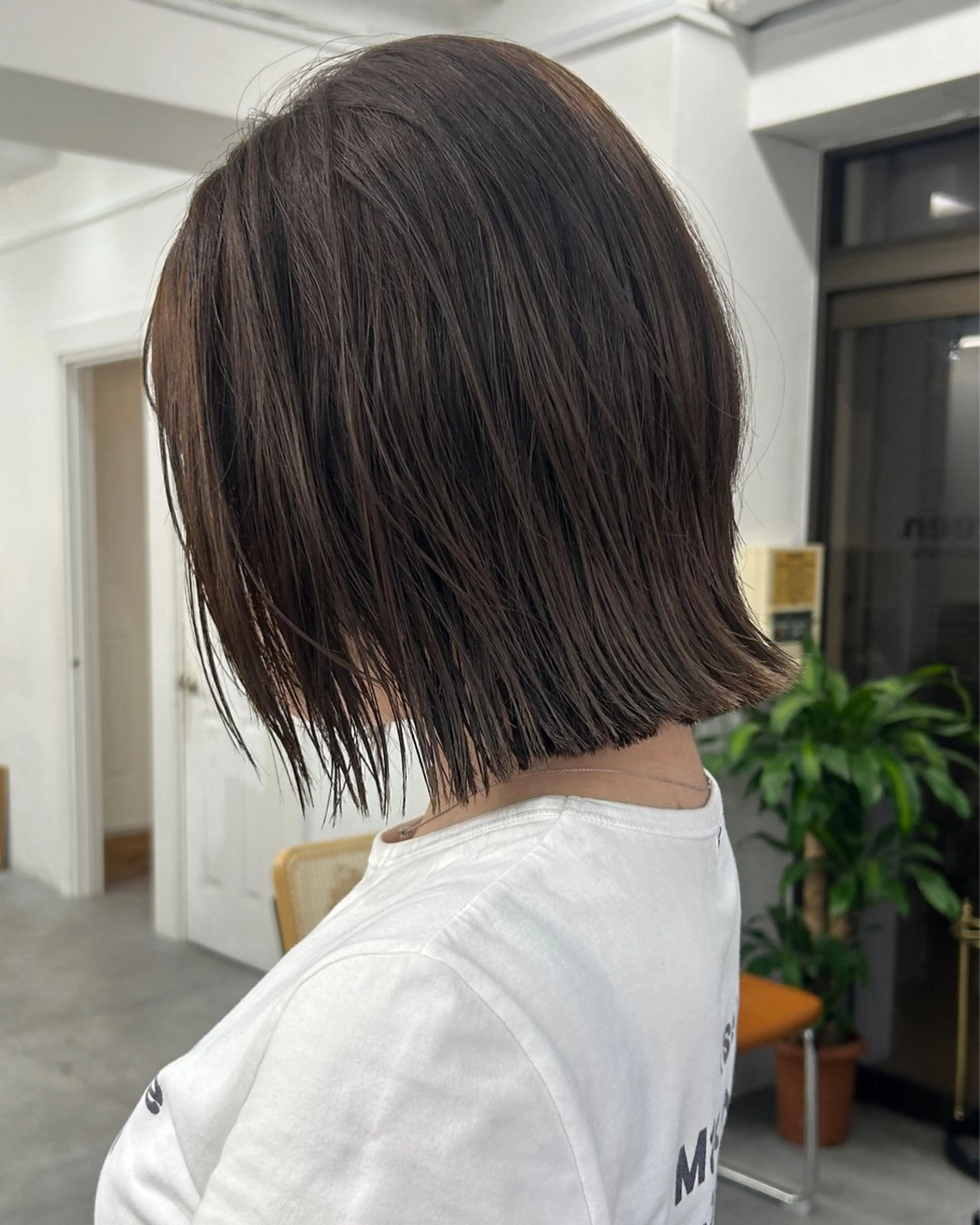 ミディアム カラー レイヤーボブ/ 艶カラー/サナ🌼のヘアスタイル