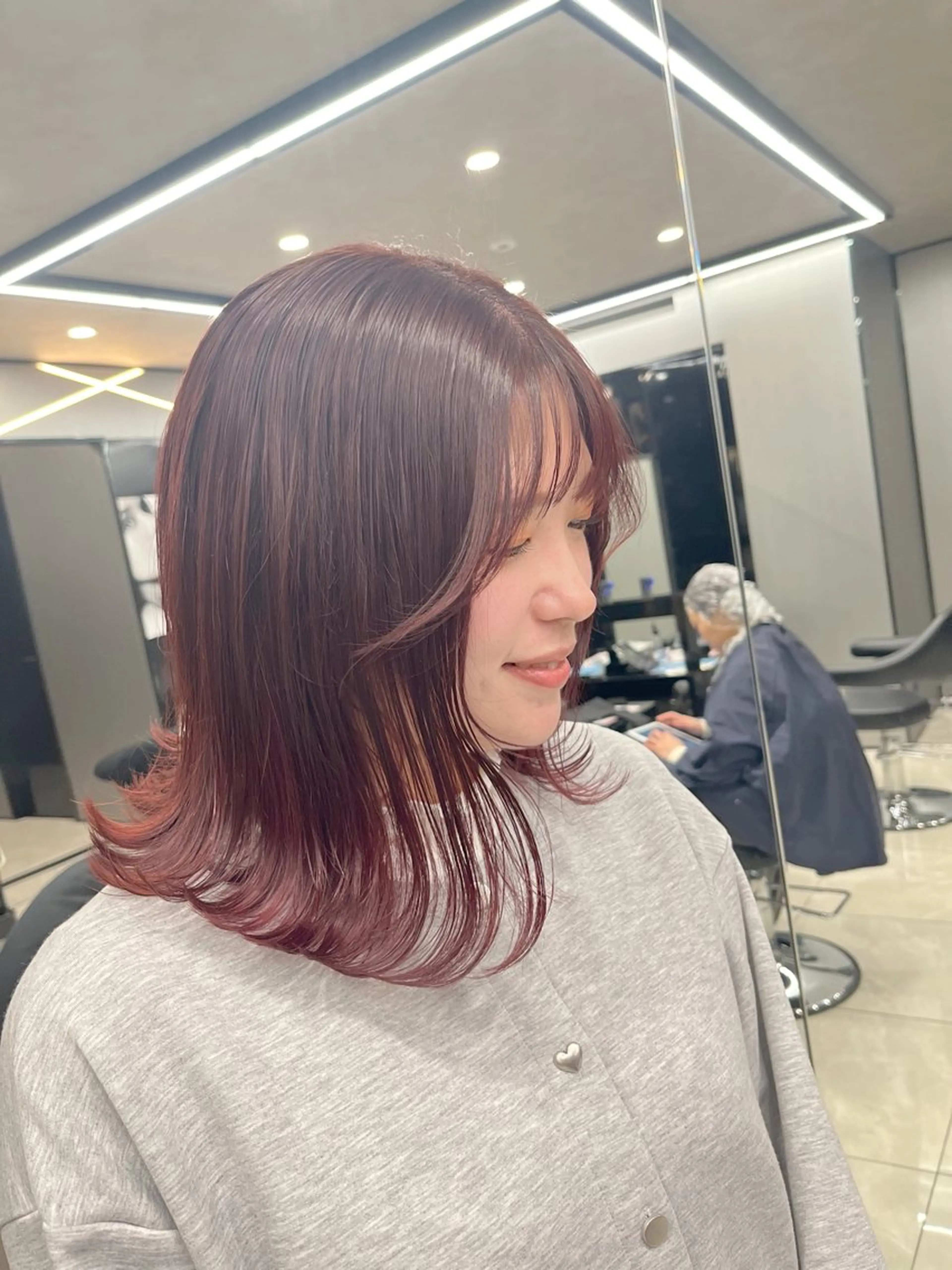 セミロング カラー hair salon Ranun髪質改善のヘアスタイル