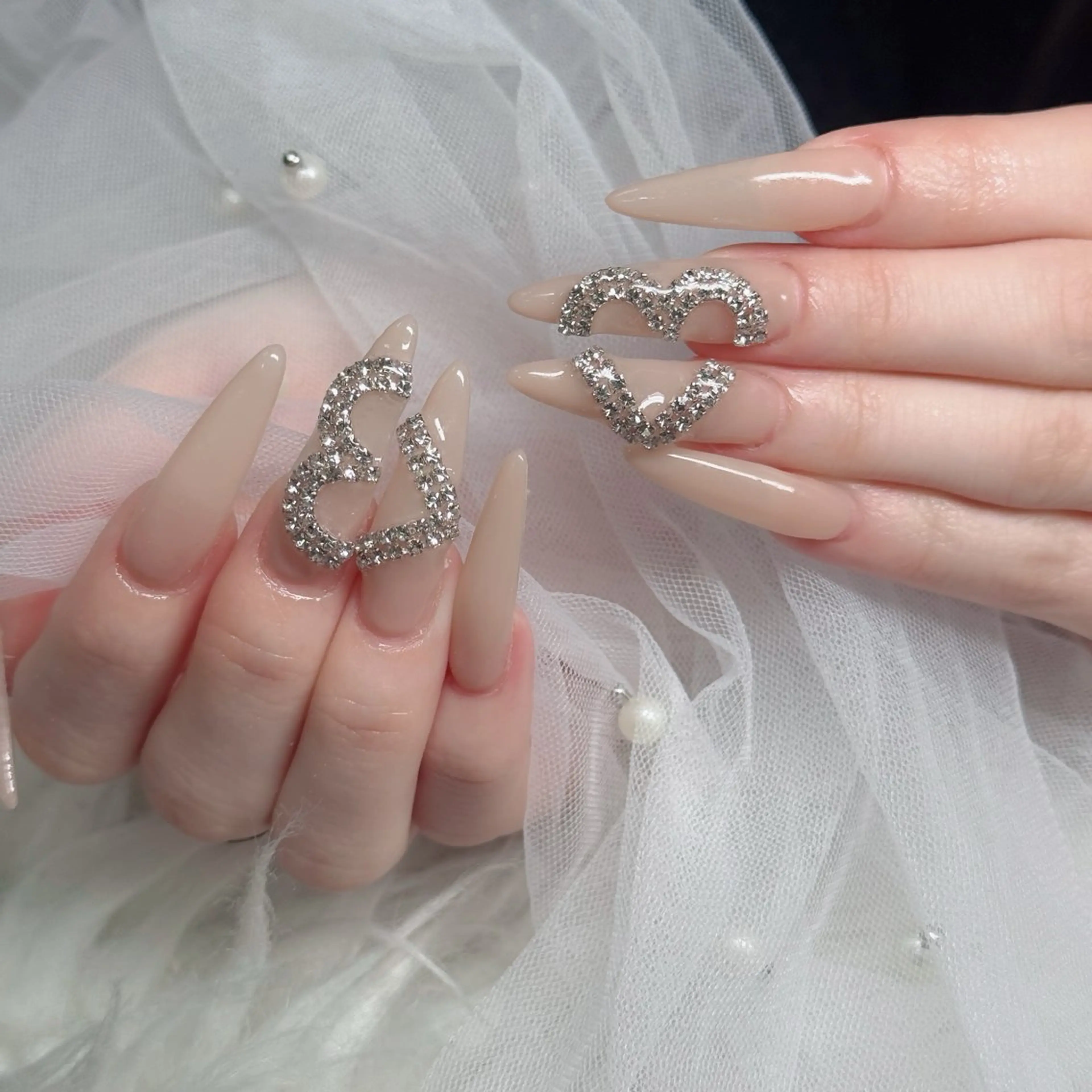 ネイル フットネイル フレンチネイル グラデーション 韓国ネイル ロングネイル ハンドネイル Hani Nail Salonのネイルデザイン