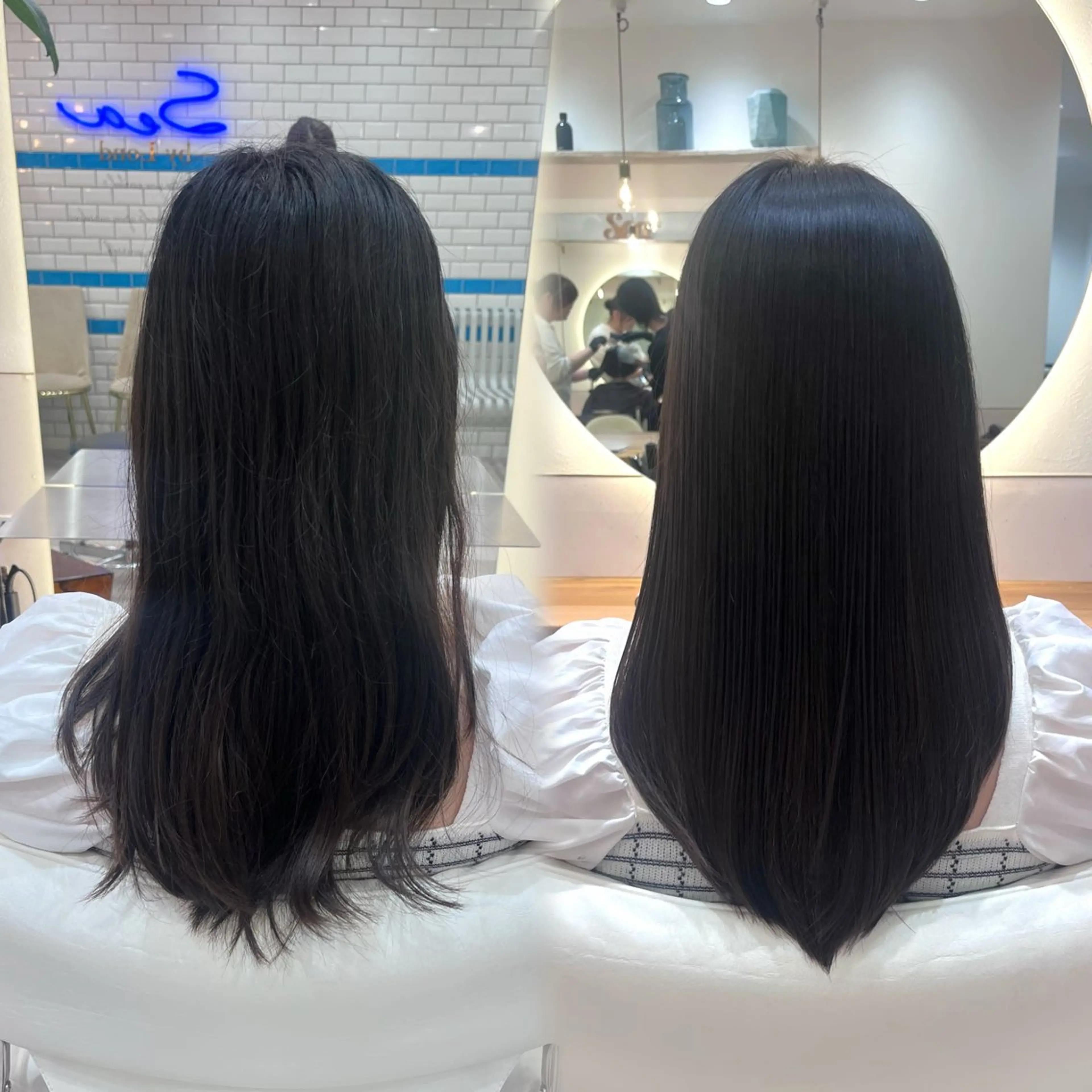 ロング くせ毛 縮毛矯正 新宿/髪質改善/暖色 カラー/shiyuのヘアスタイル