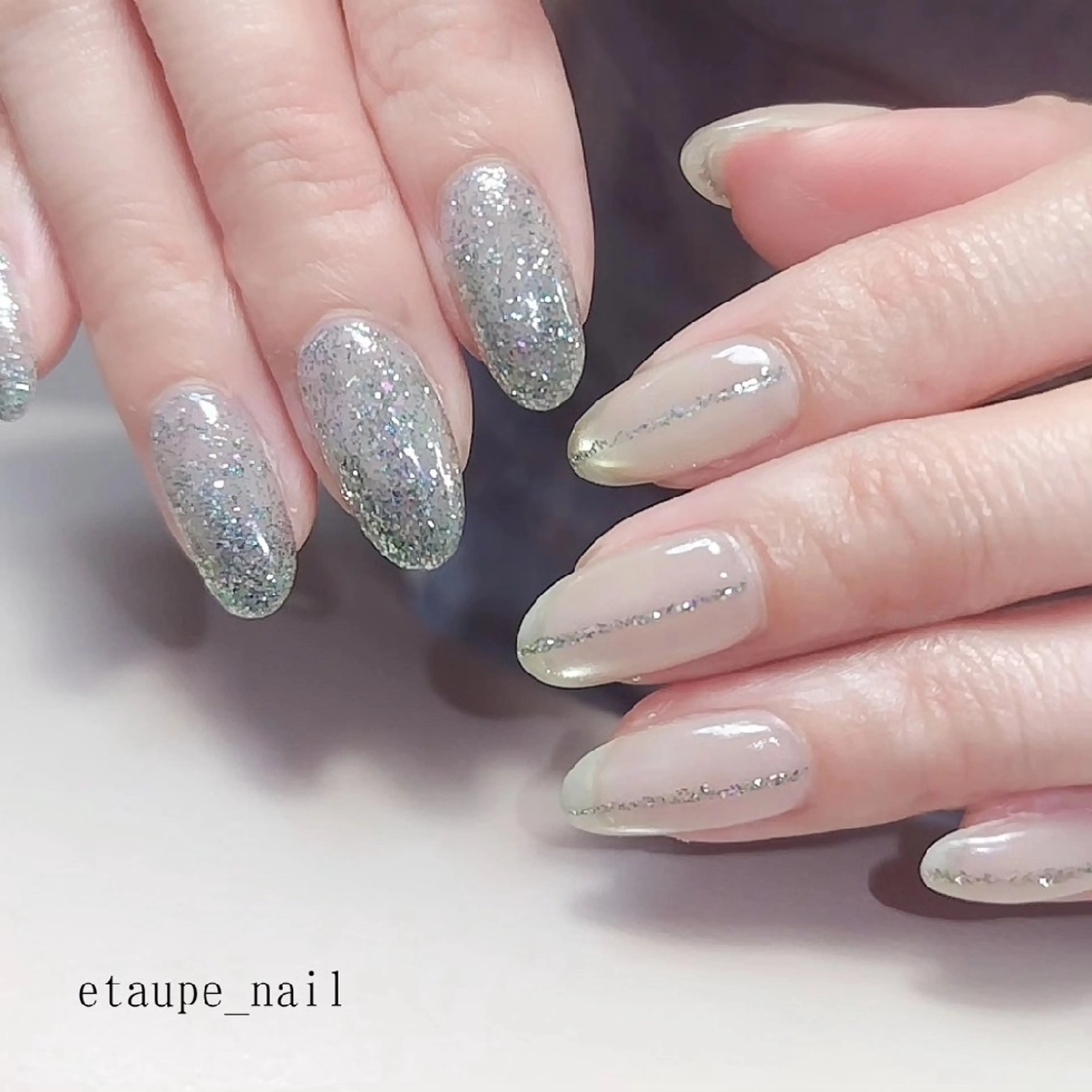 ネイル マグネットネイル ハンドネイル etaupe nail所属・向原自宅サロン ★エトープネイルのネイルデザイン