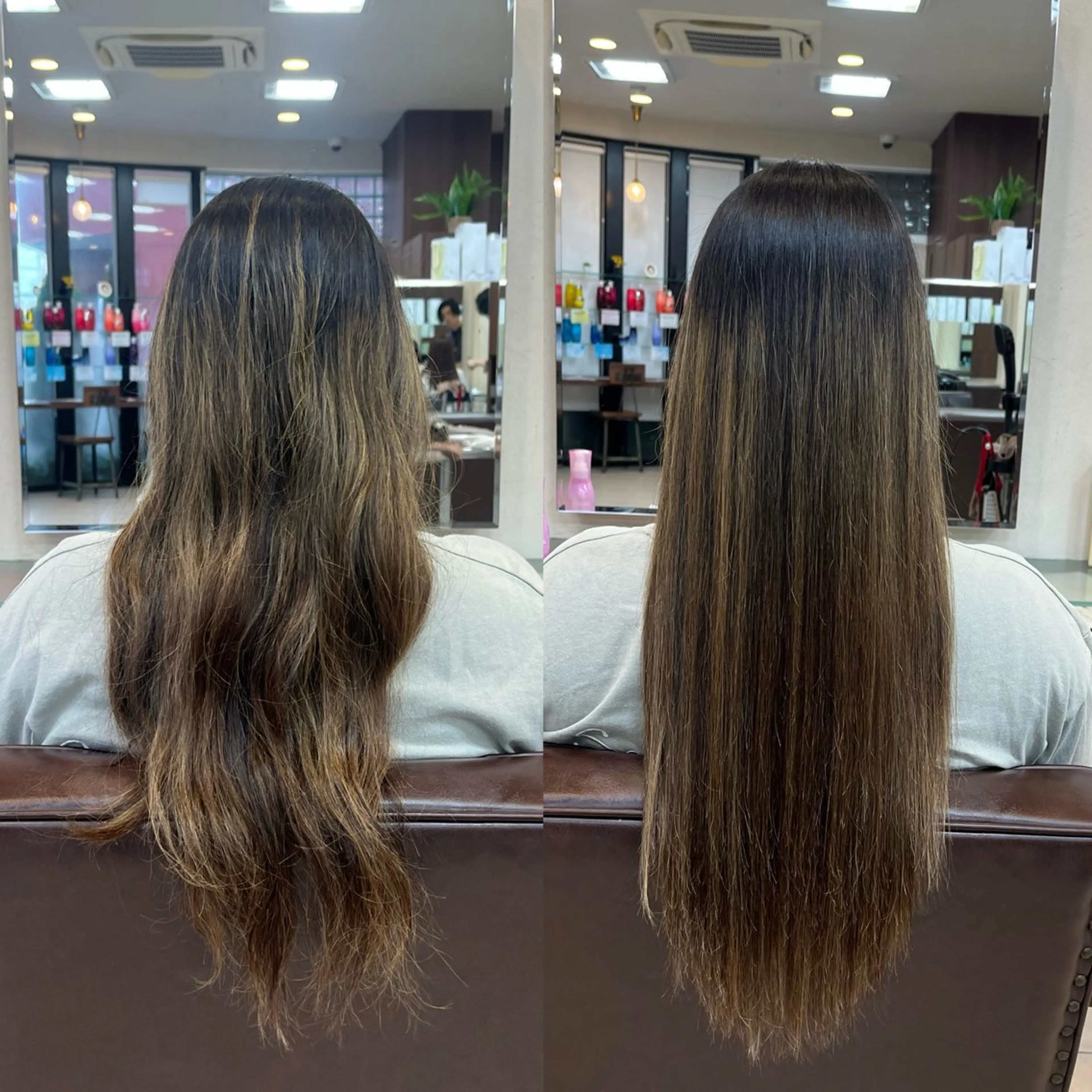 ロング 縮毛矯正 まつパ/暗髪カラー/ 縮毛矯正/若菜ほのかのマツエク・マツパデザイン