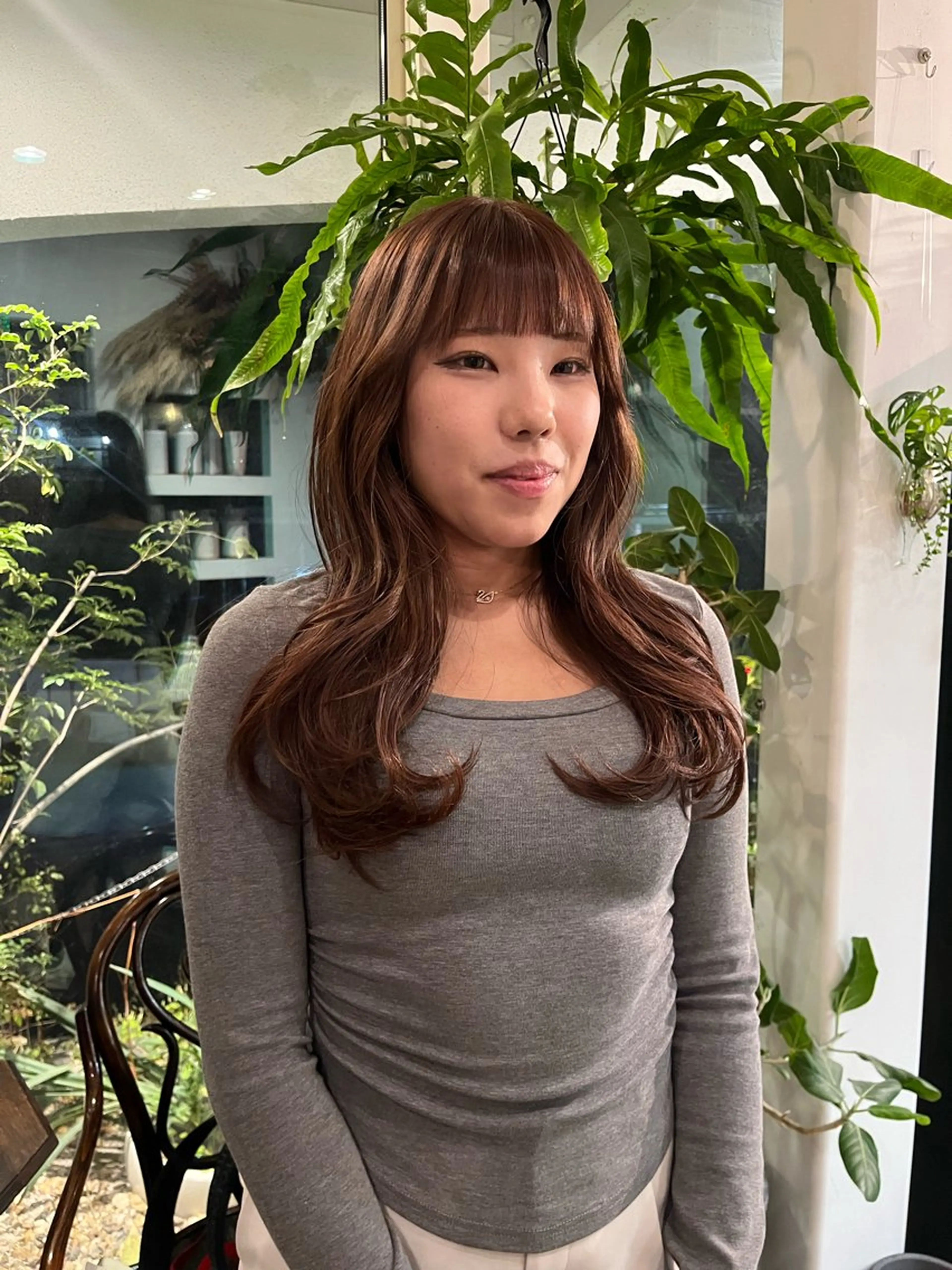 ロング カット パーマ hair  salon necco所属・柴田 さくらのヘアスタイル