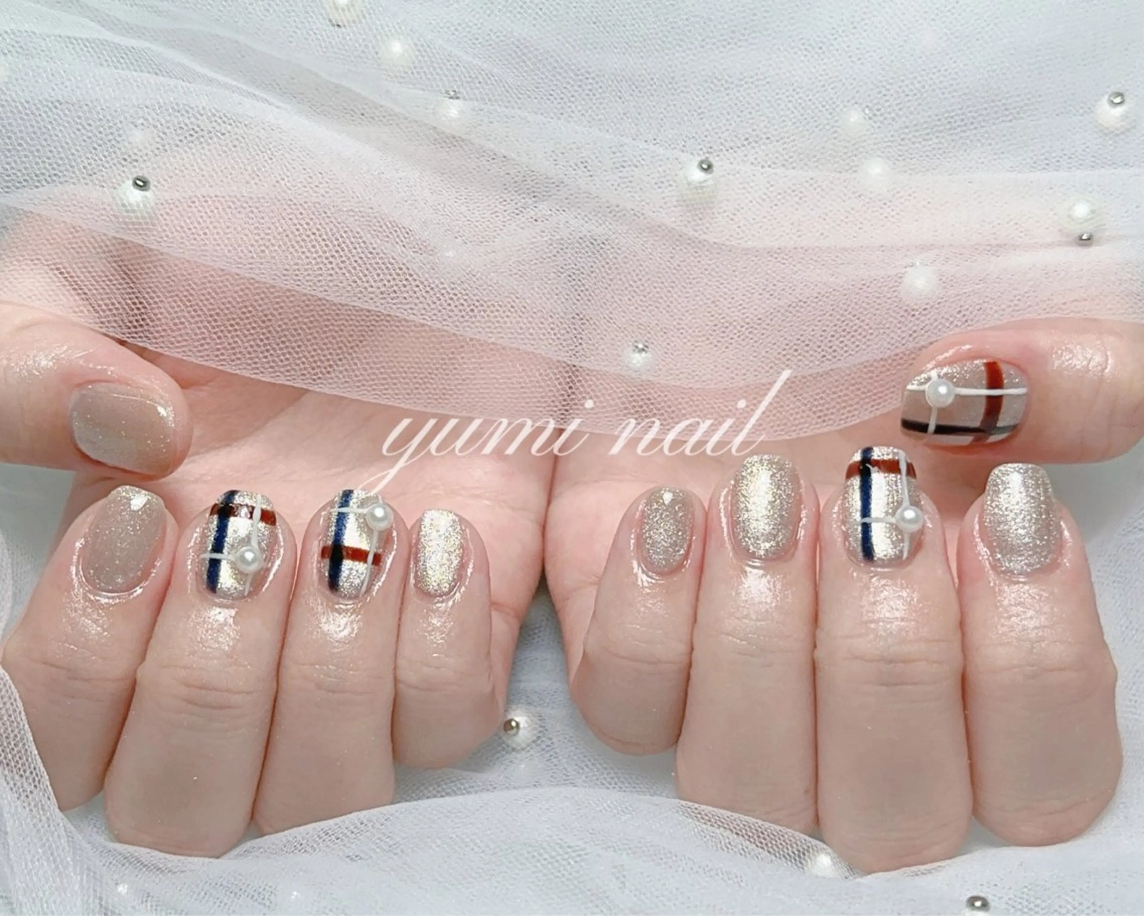 ネイル 𝐲𝐮𝐦𝐢🎀 長さ出しデザイン専門のネイルデザイン