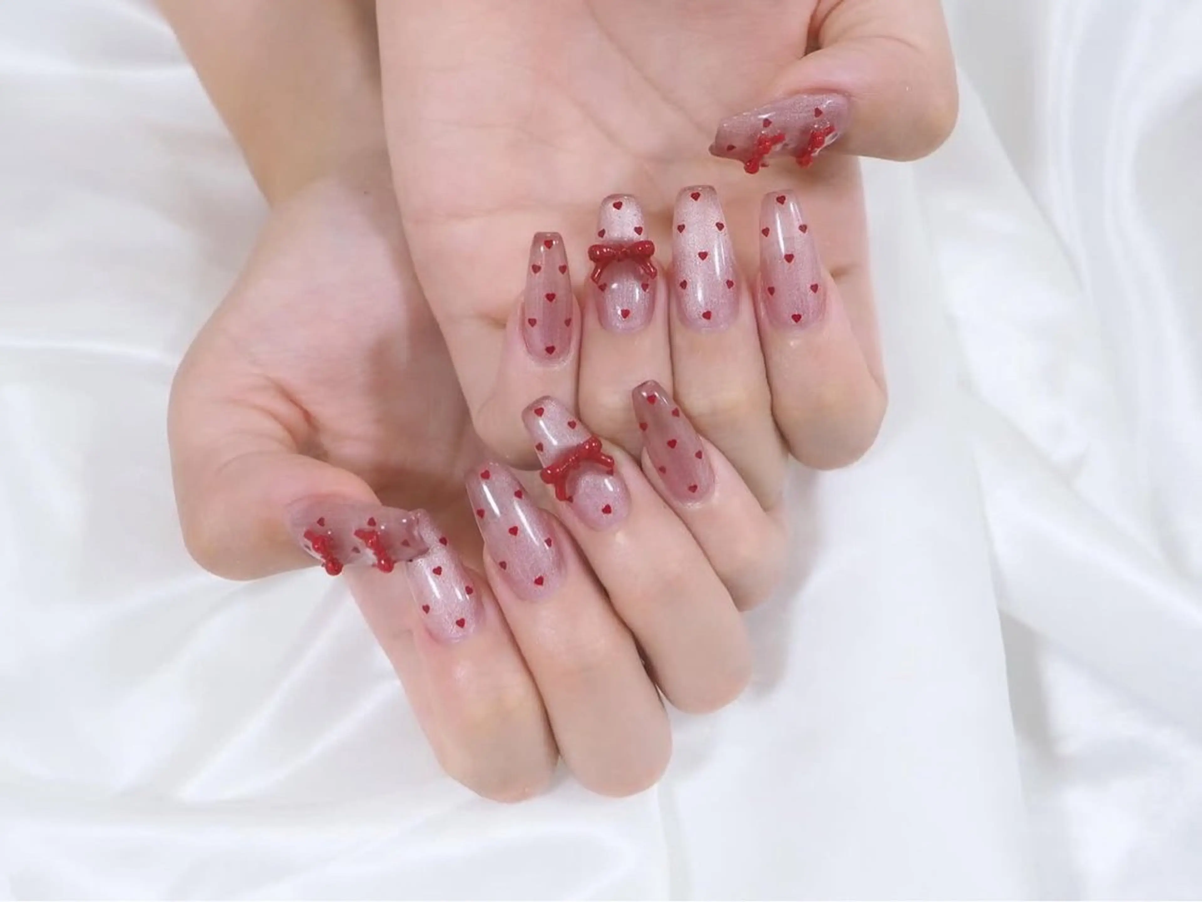 ネイル アートネイル チークネイル 長さ出し フットネイル フレンチネイル YK 美学院のネイルデザイン