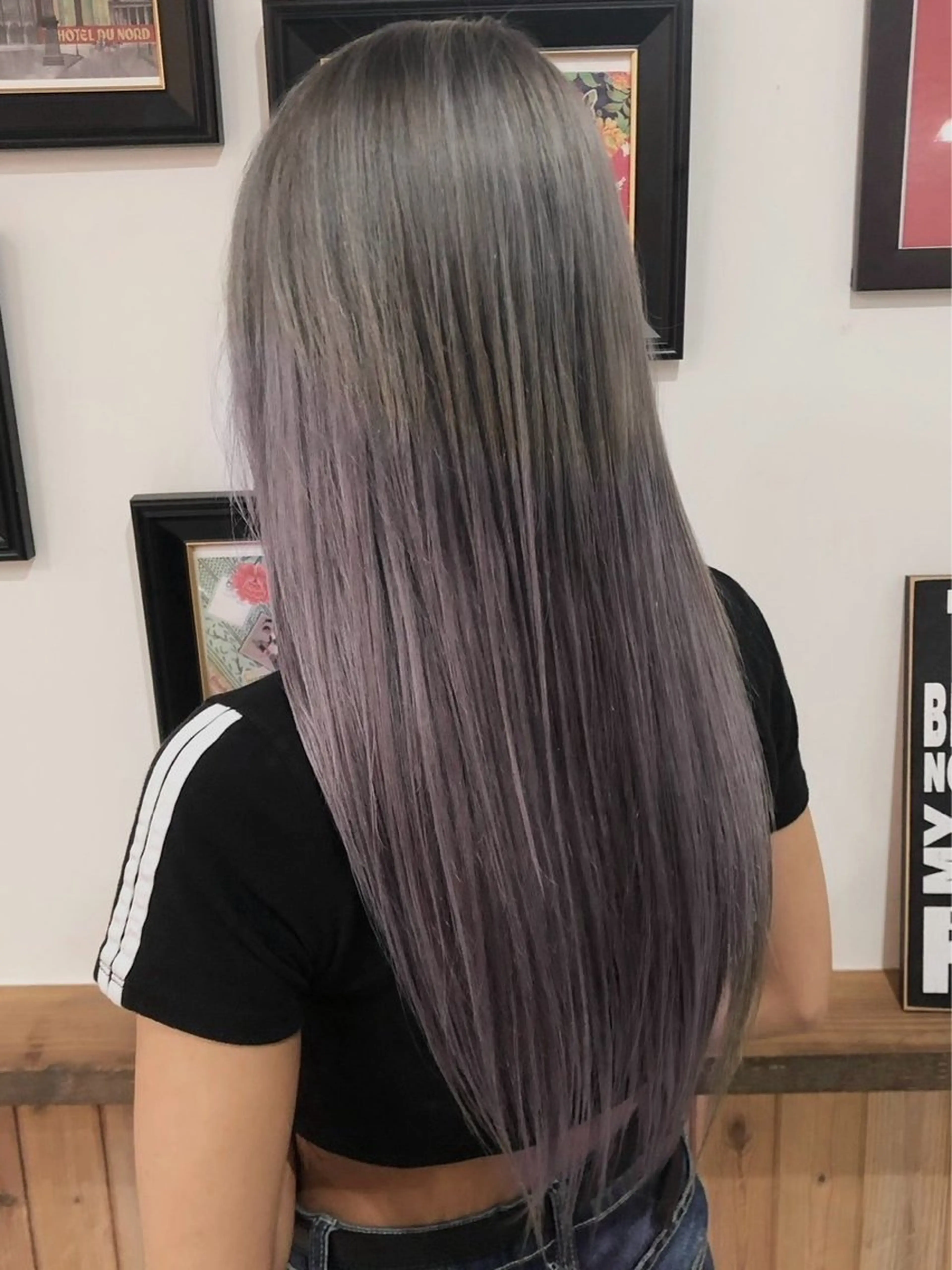 ロング カラー ヘアカラー トリートメント ヘアセット hair design NORM所属・吉田裕太/ハイライト ダブルカラーのヘアスタイル