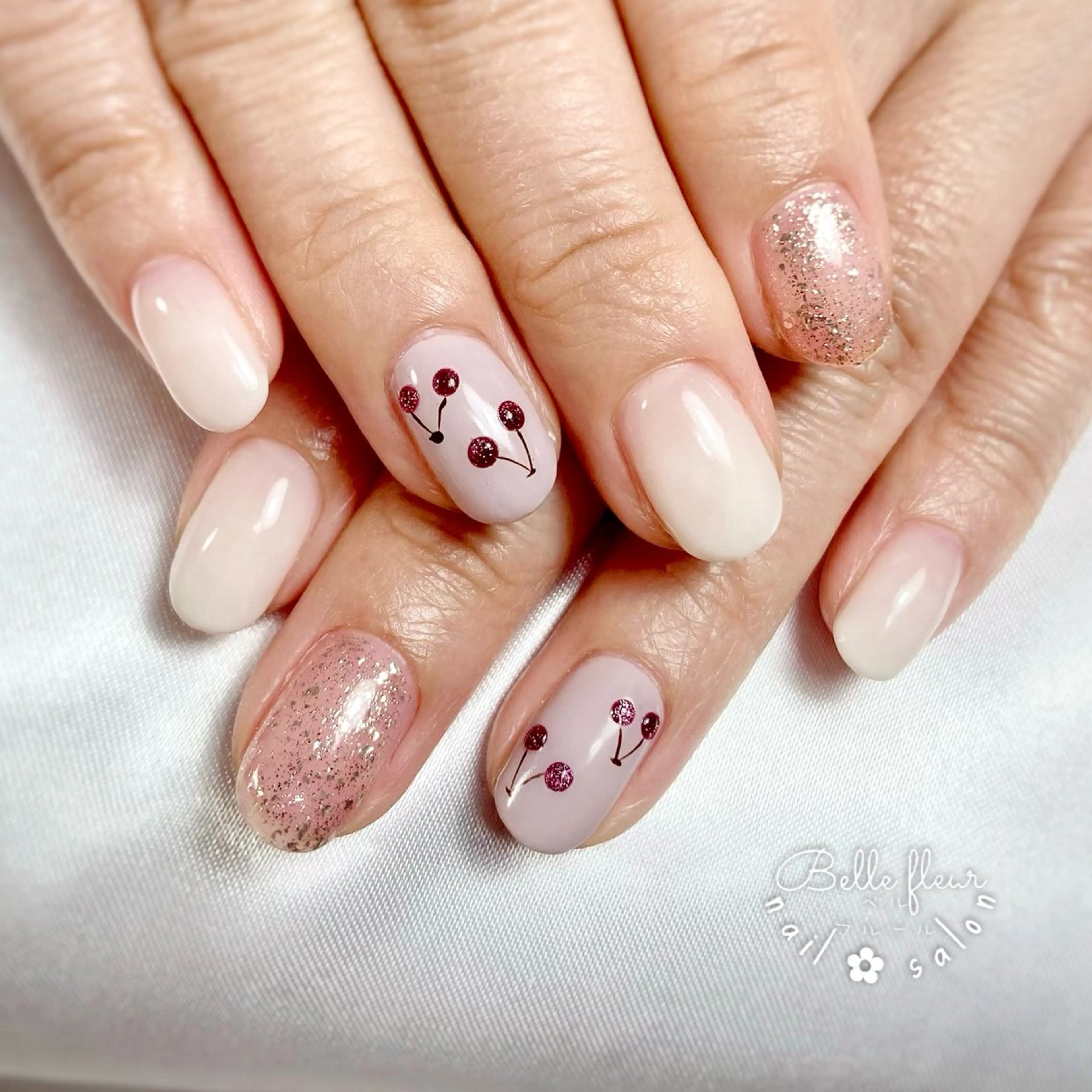 ネイル ハンドネイル ﾈｲﾙｻﾛﾝ Bellefleurのネイルデザイン