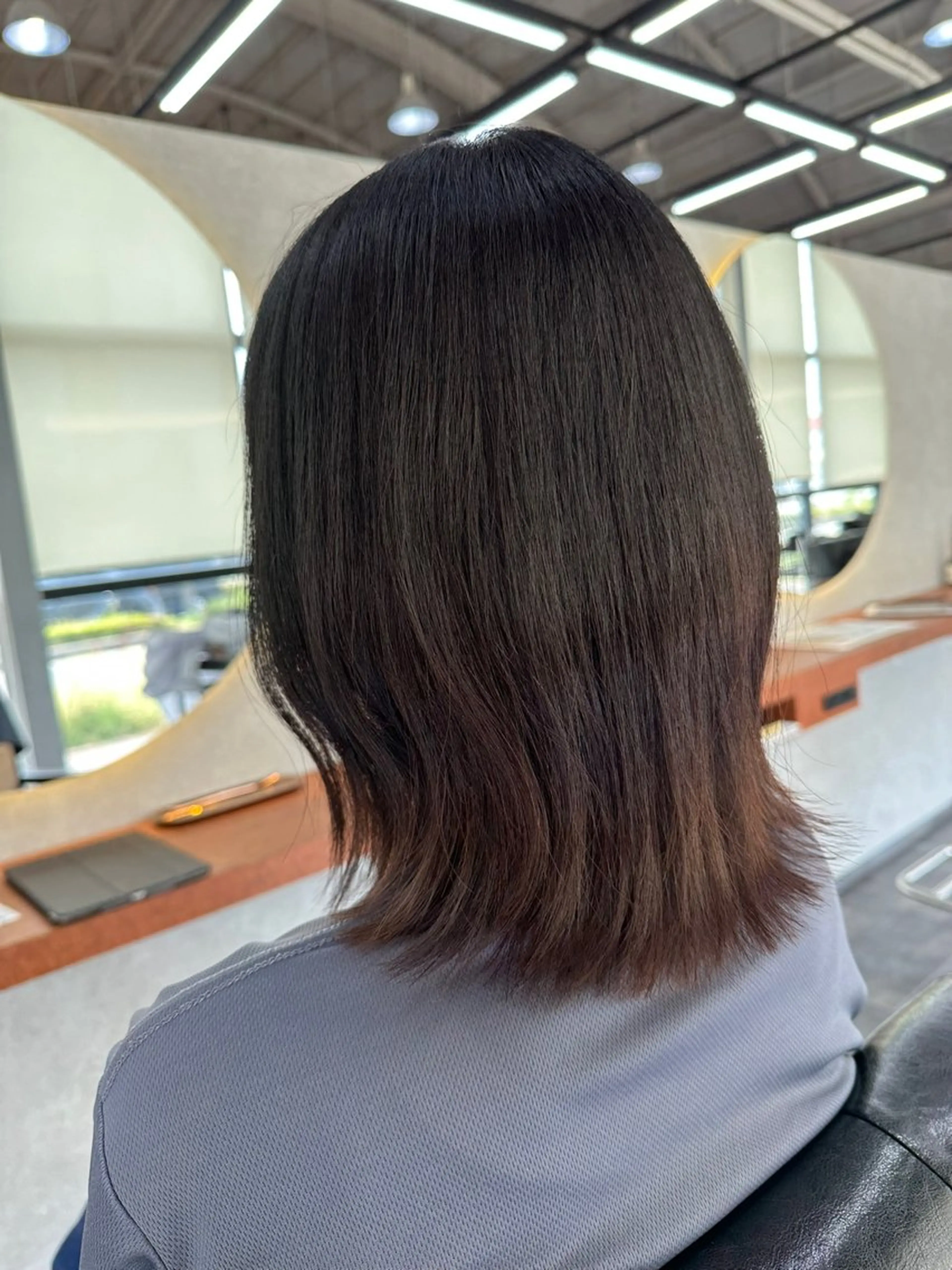 ミディアム カット ヘアカラー hair atelier OZ 安積店所属・Natsuki OZ安積店のヘアスタイル