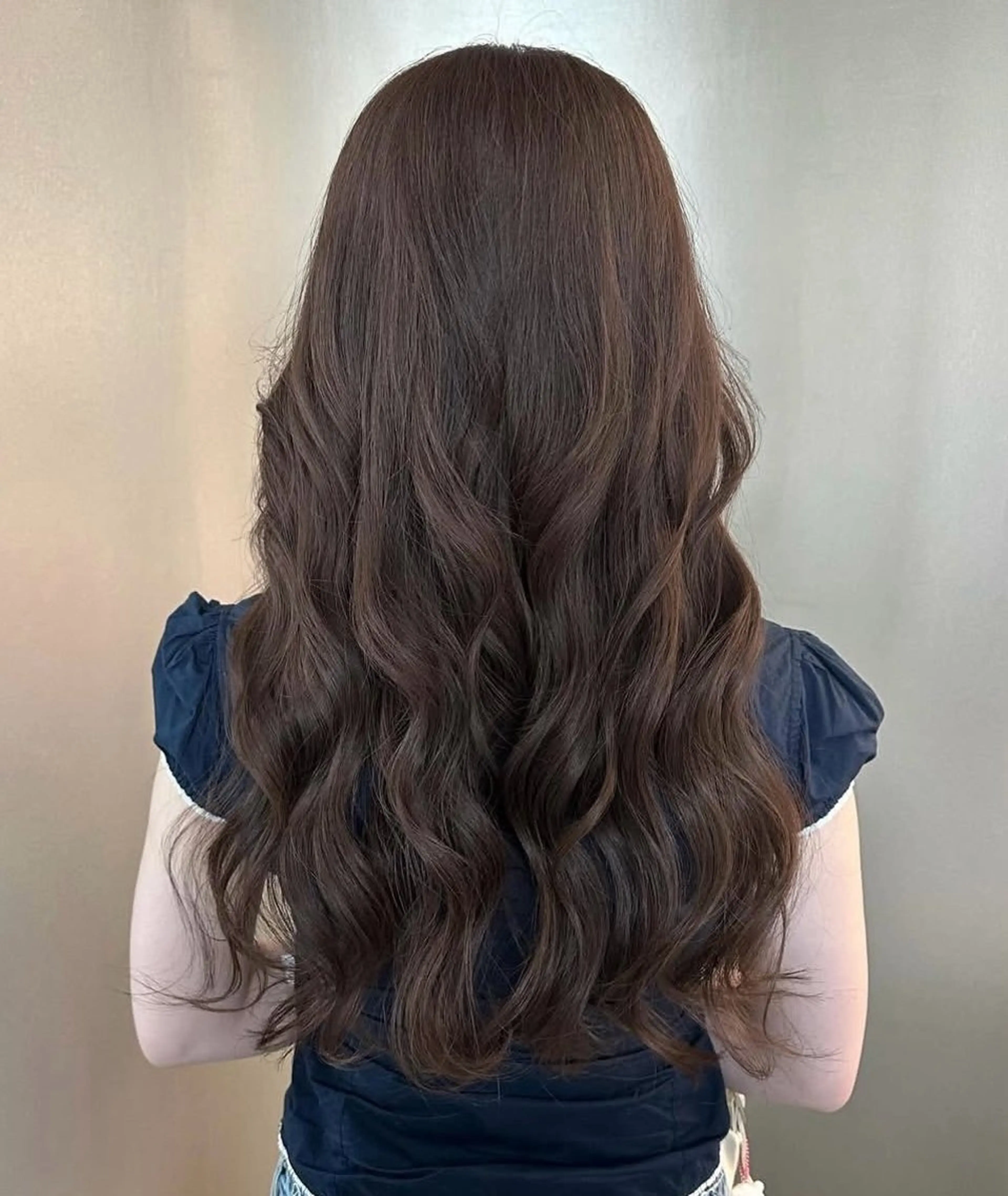 ロング カラー ブラウンカラー オリーブブラウン 韓国風ヘア ヘアカラー トリートメント 【川崎で叶う艶髪✨】 ニーナ/川崎駅のヘアスタイル