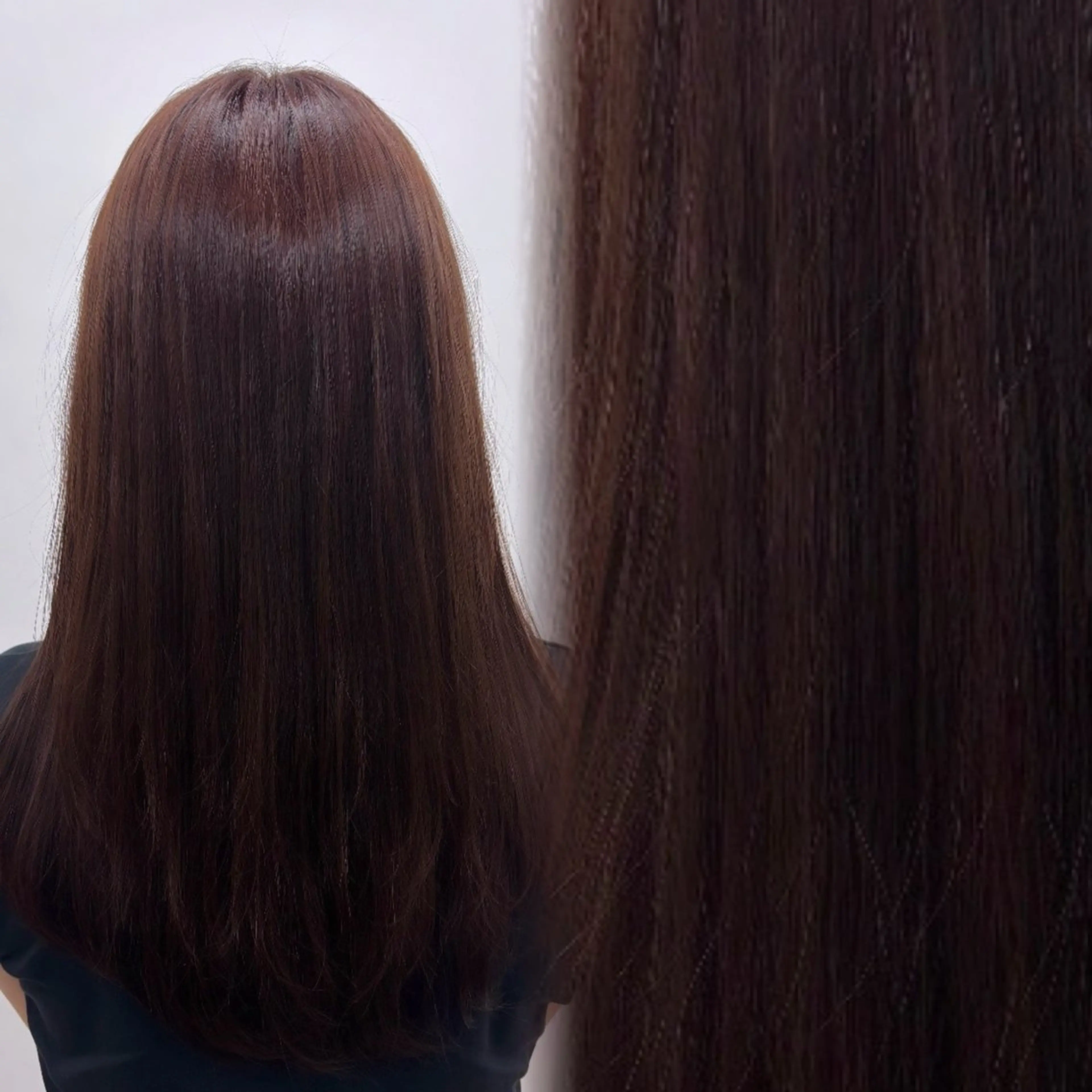 ロング カラー ブラウンカラー 透明感カラー レッドカラー レッドブラウン ヘアカラー 艶髪/韓国ヘア/ 透明感カラー/ トワのヘアスタイル