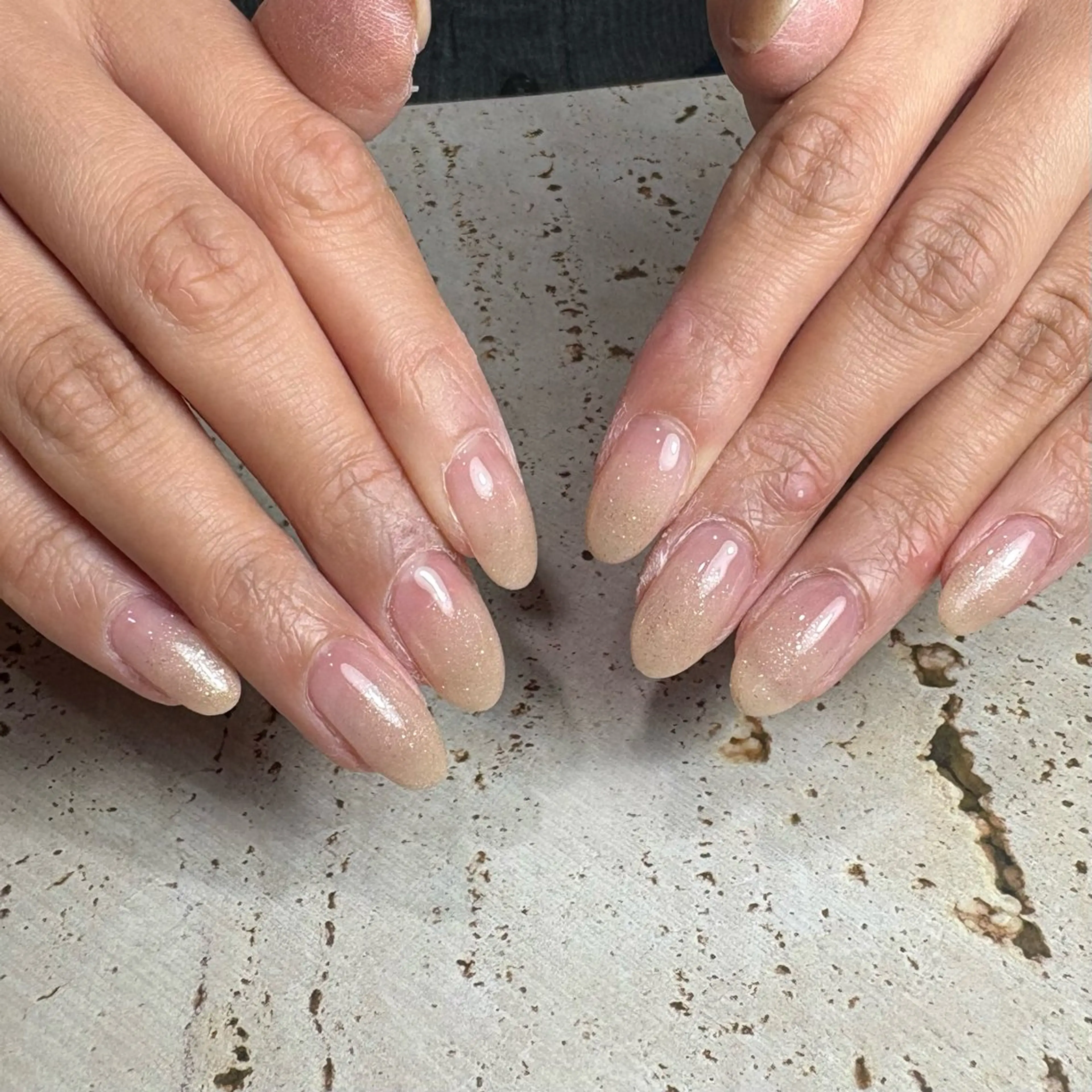 ネイル ラメ(グリッター) ラメグラデーション ハンドネイル ビューティフルムーン ネイル🌙夏美のネイルデザイン