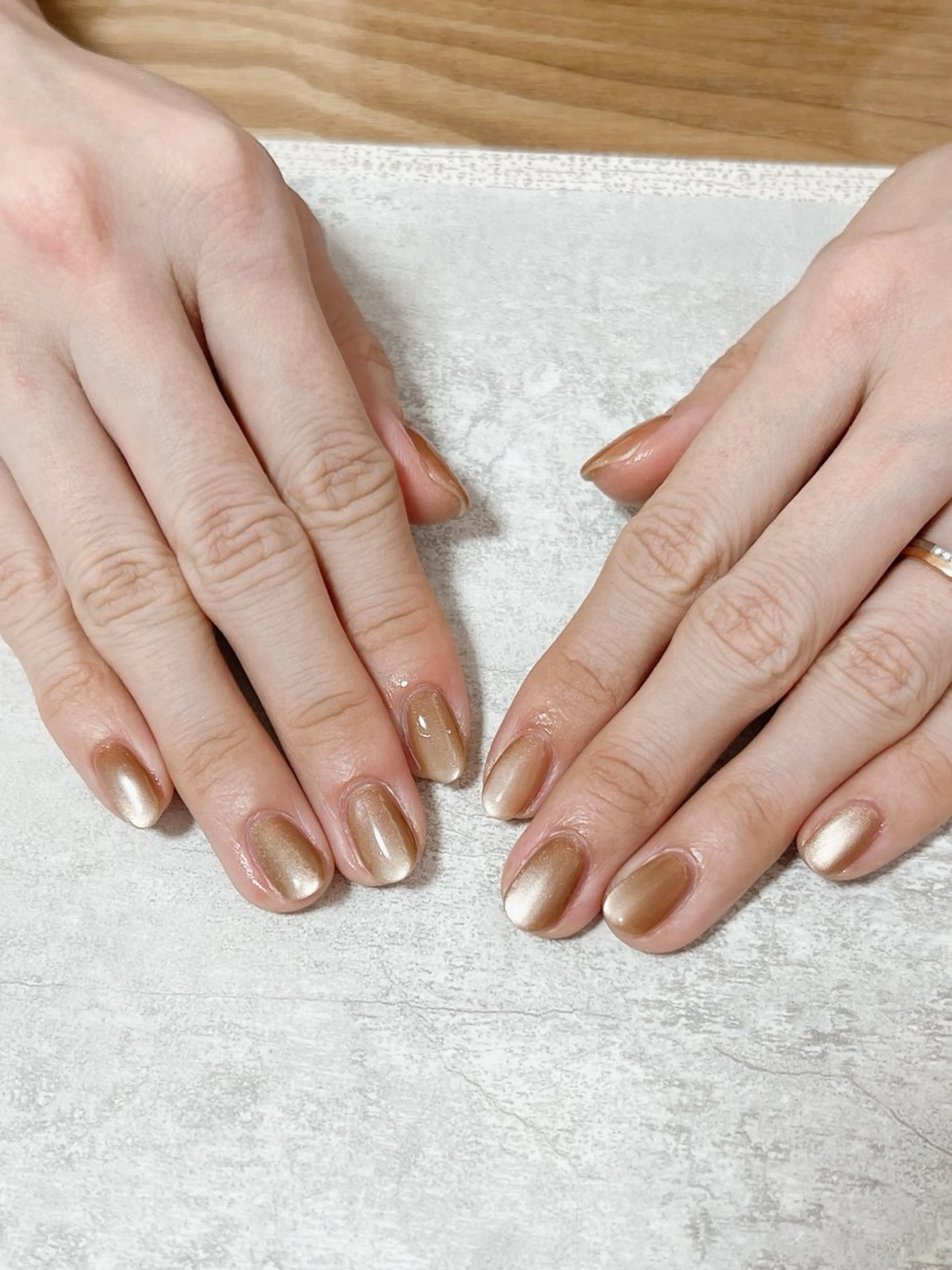 ネイル オーロラネイル フットネイル フレンチネイル ジェルネイル ハート ハンドネイル Mogu nail 二子玉川のネイルデザイン