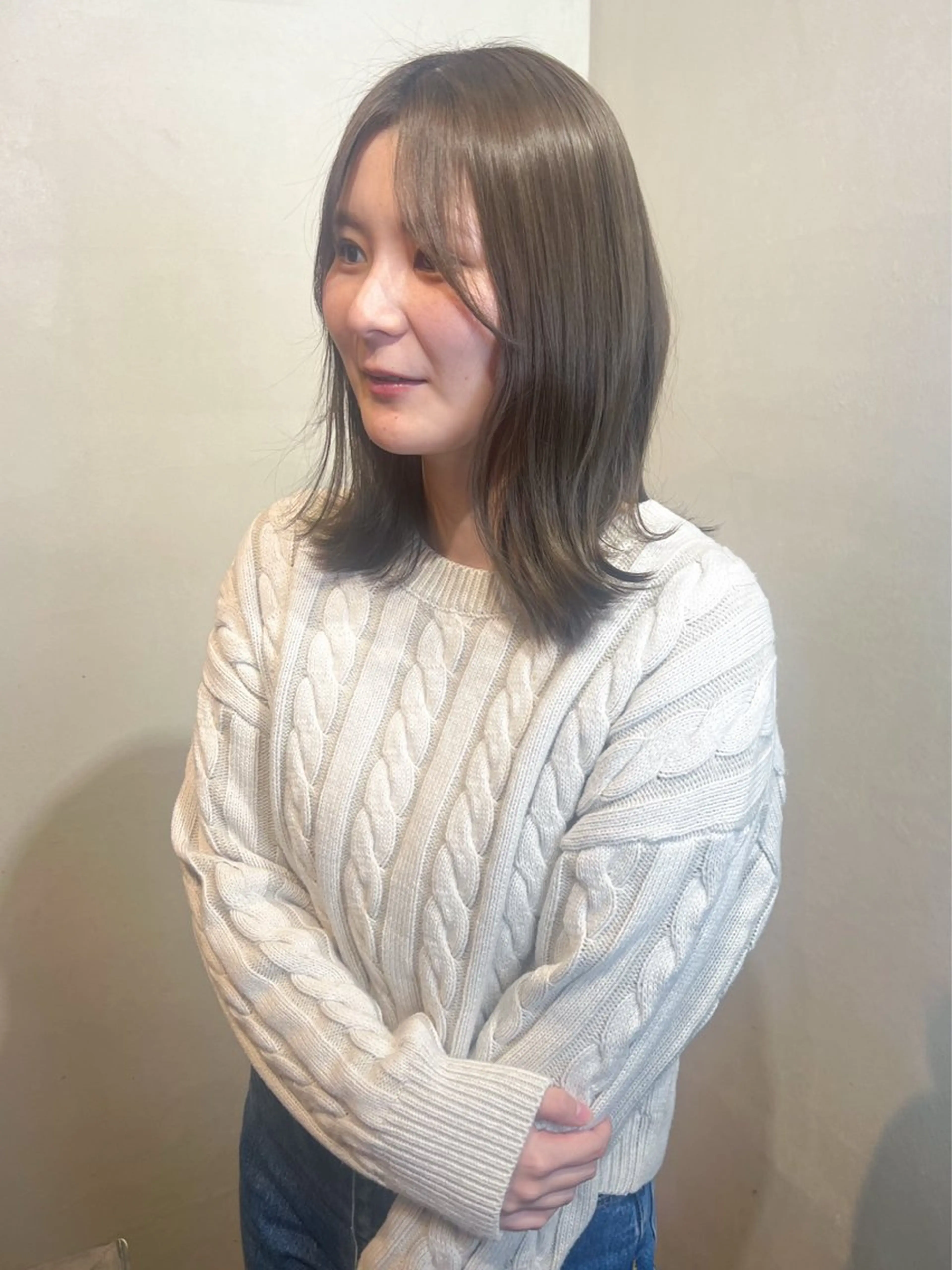 ミディアム カラー ヘアカラー Aya/四条烏丸/ インナーカラーのヘアスタイル