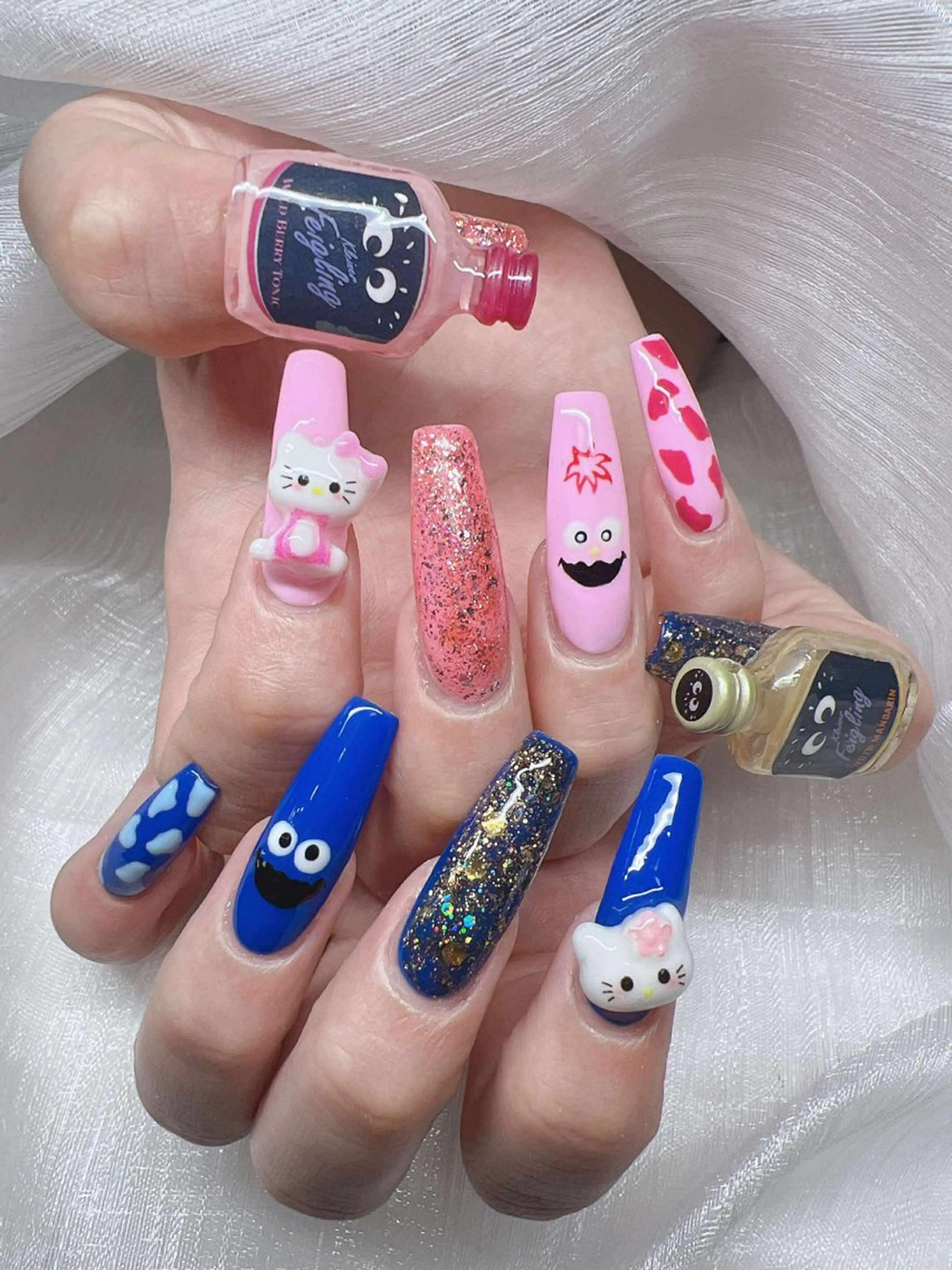 ネイル 長さ出し グラデーション 卒業式 キラキラネイル マグネットネイル ハンドネイル Lee Nailsのネイルデザイン