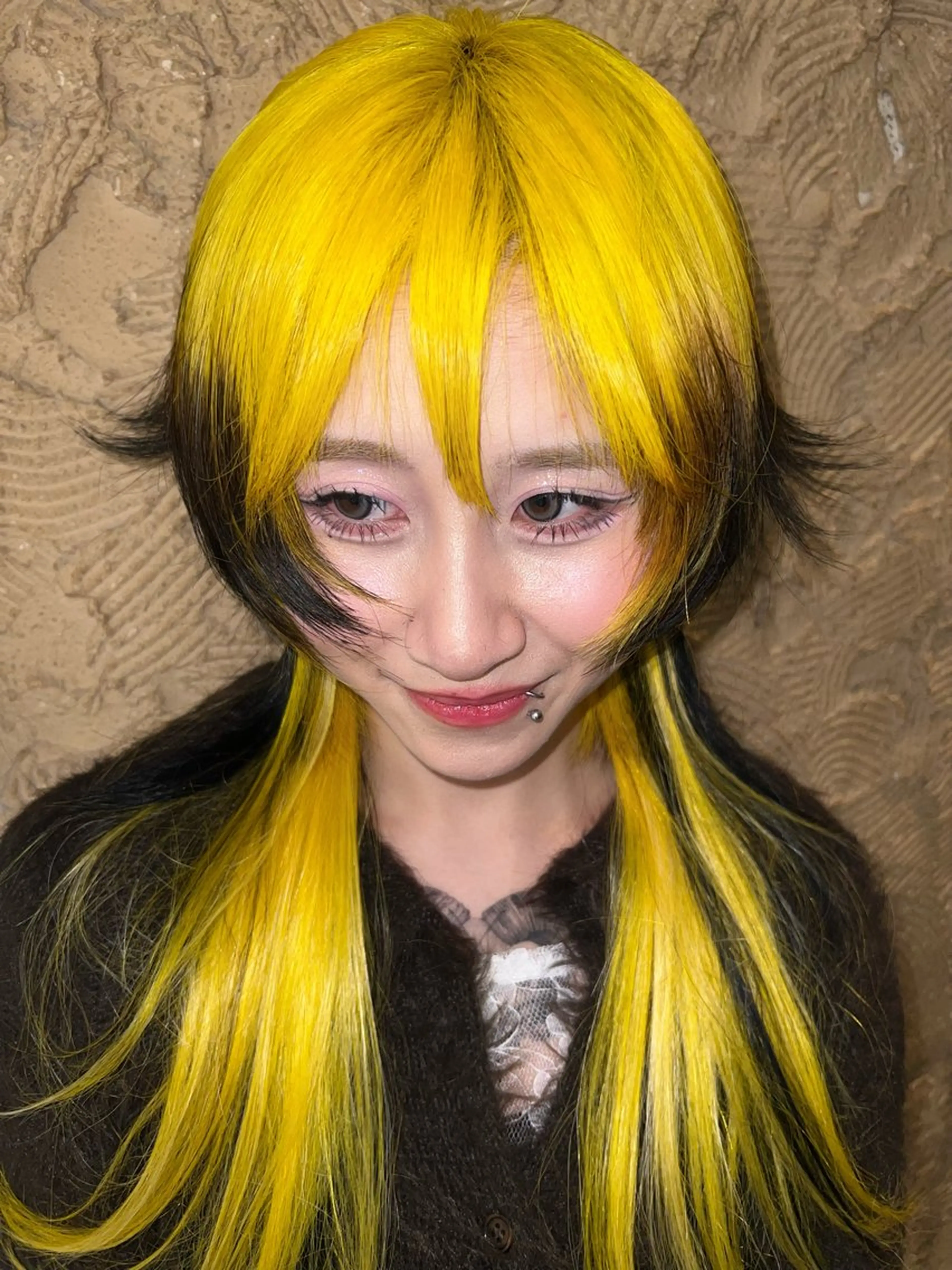 ロング カラー カット ヘアカラー haco＋所属・圧倒的デザイン力 店長🎨RENAのヘアスタイル