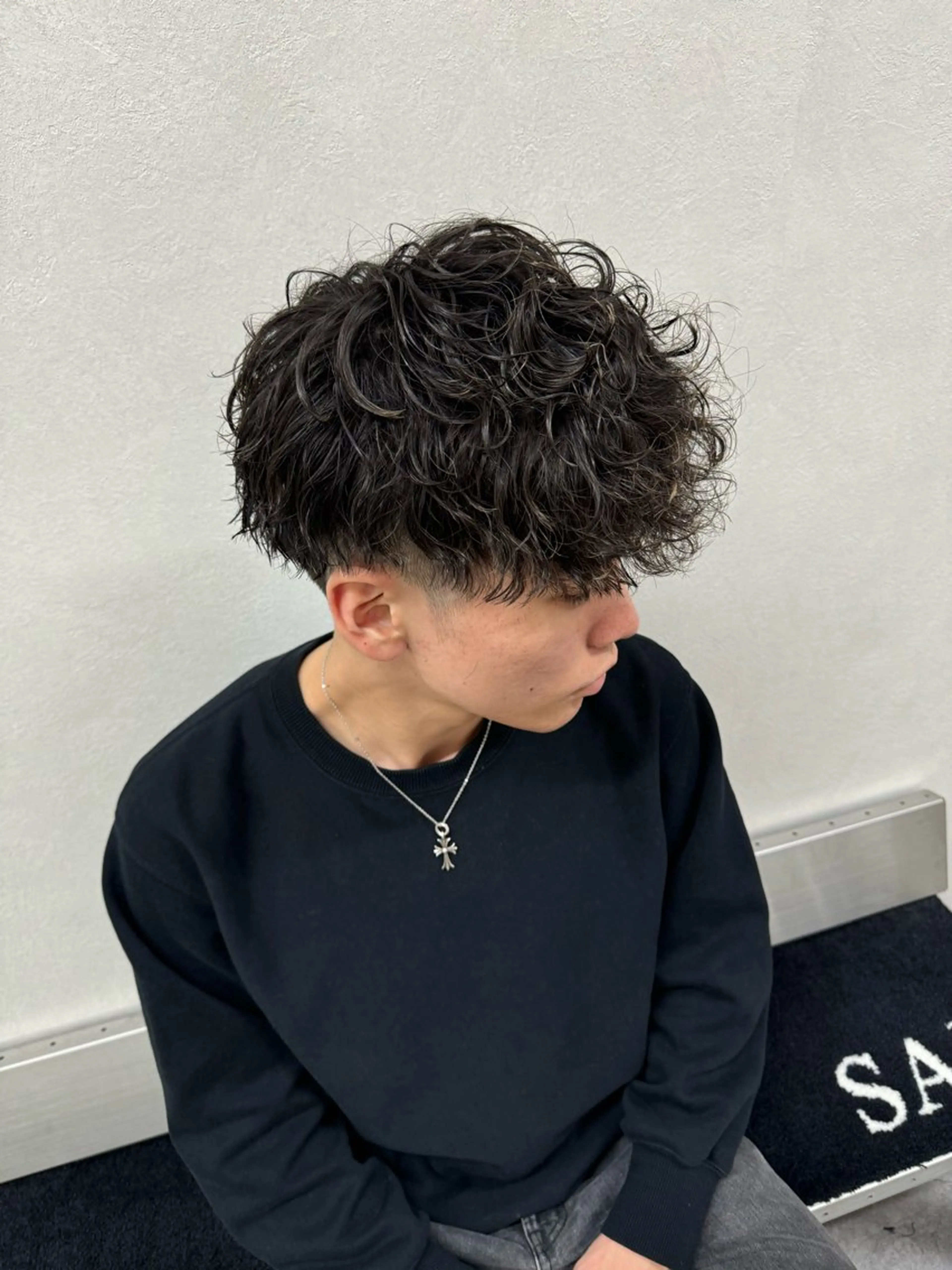 パーマ メンズ men's限定/ 難波/Ryoyaのヘアスタイル