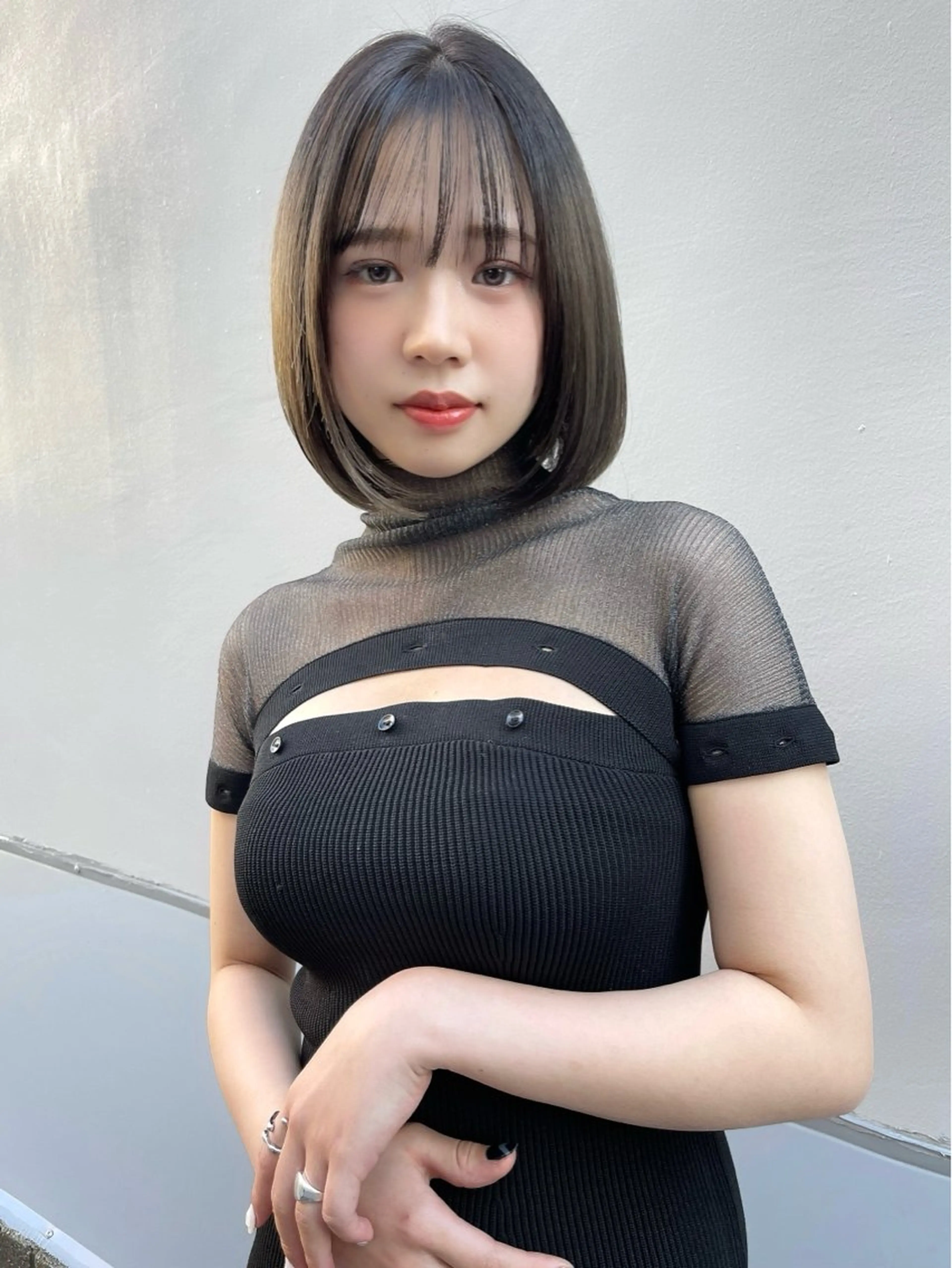 ミディアム 似合わせカット カット ヘアカラー トリートメント 顔周り🇰🇷ロンド レイヤー✨カジワラのヘアスタイル