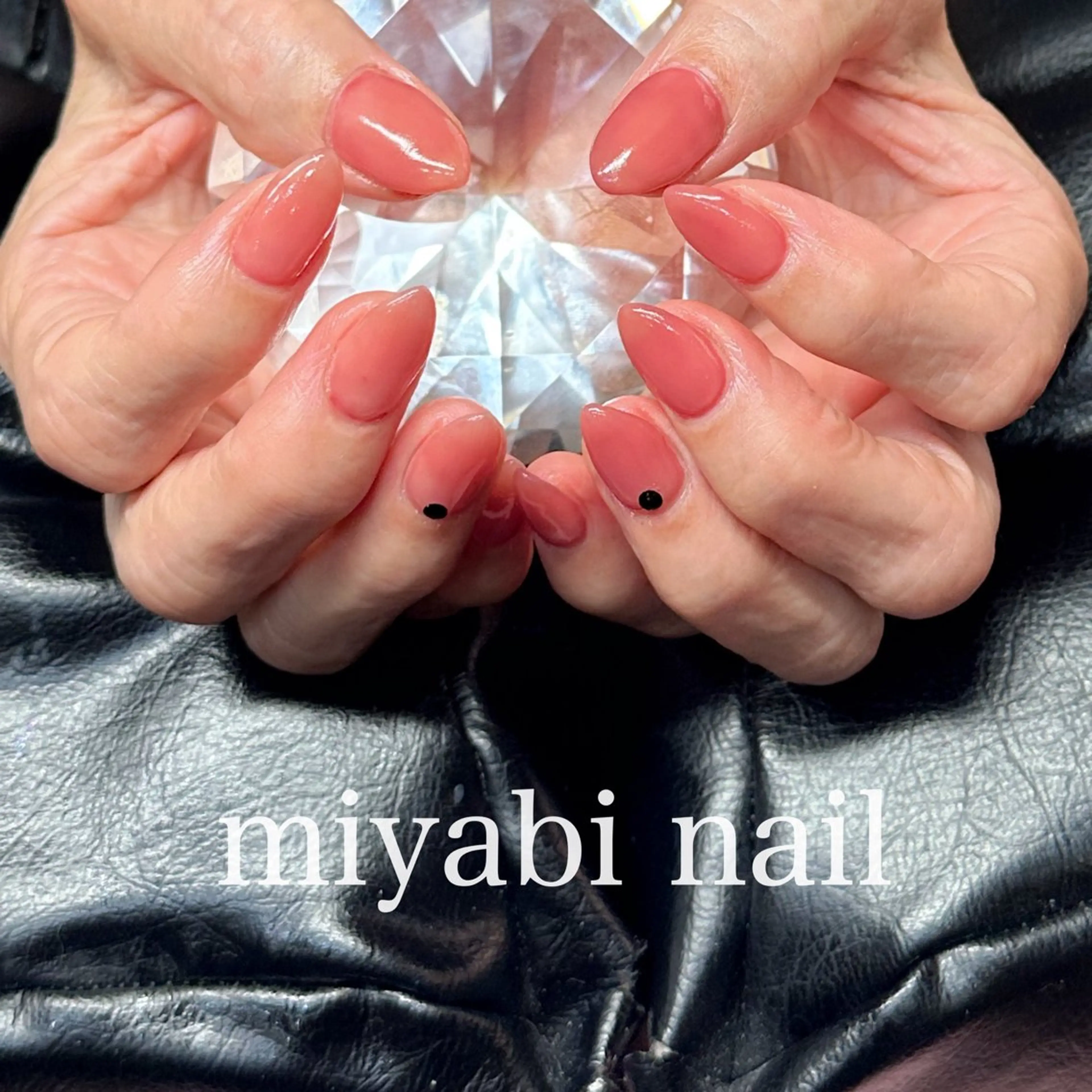 ネイル 持ち込み オフィスネイル ワンカラーネイル シンプルネイル ハンドネイル miyabi nail 桂川駅近くのネイルデザイン