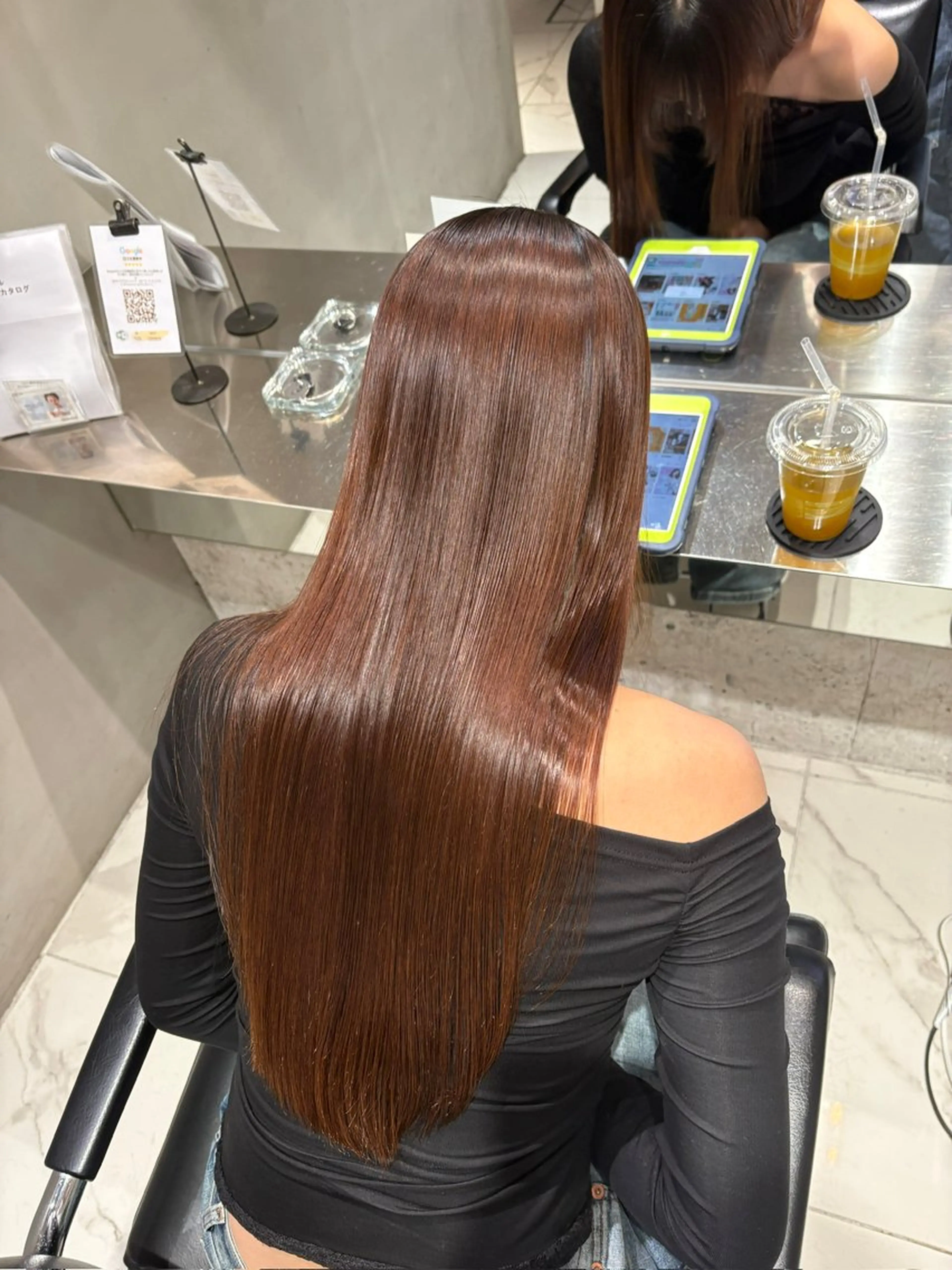 ロング カット ヘアカラー 縮毛矯正 トリートメント 🌫️縮毛矯正/髪質 改善/ゆずる🌫️のヘアスタイル