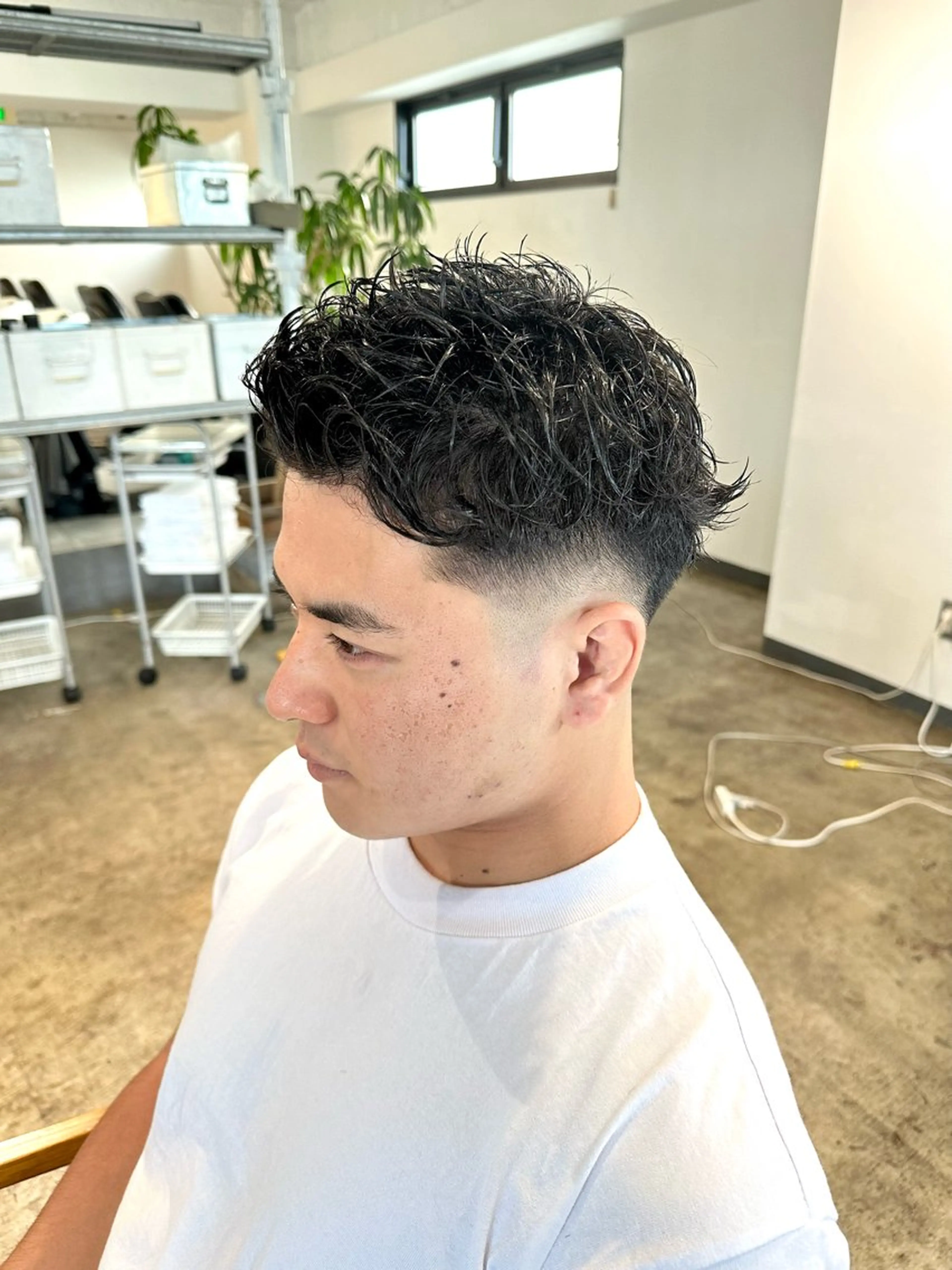 メンズ フェードカット メンズパーマ スキンフェード カット 骨格補正施術/メンズ 専門美容師/YUYAのヘアスタイル