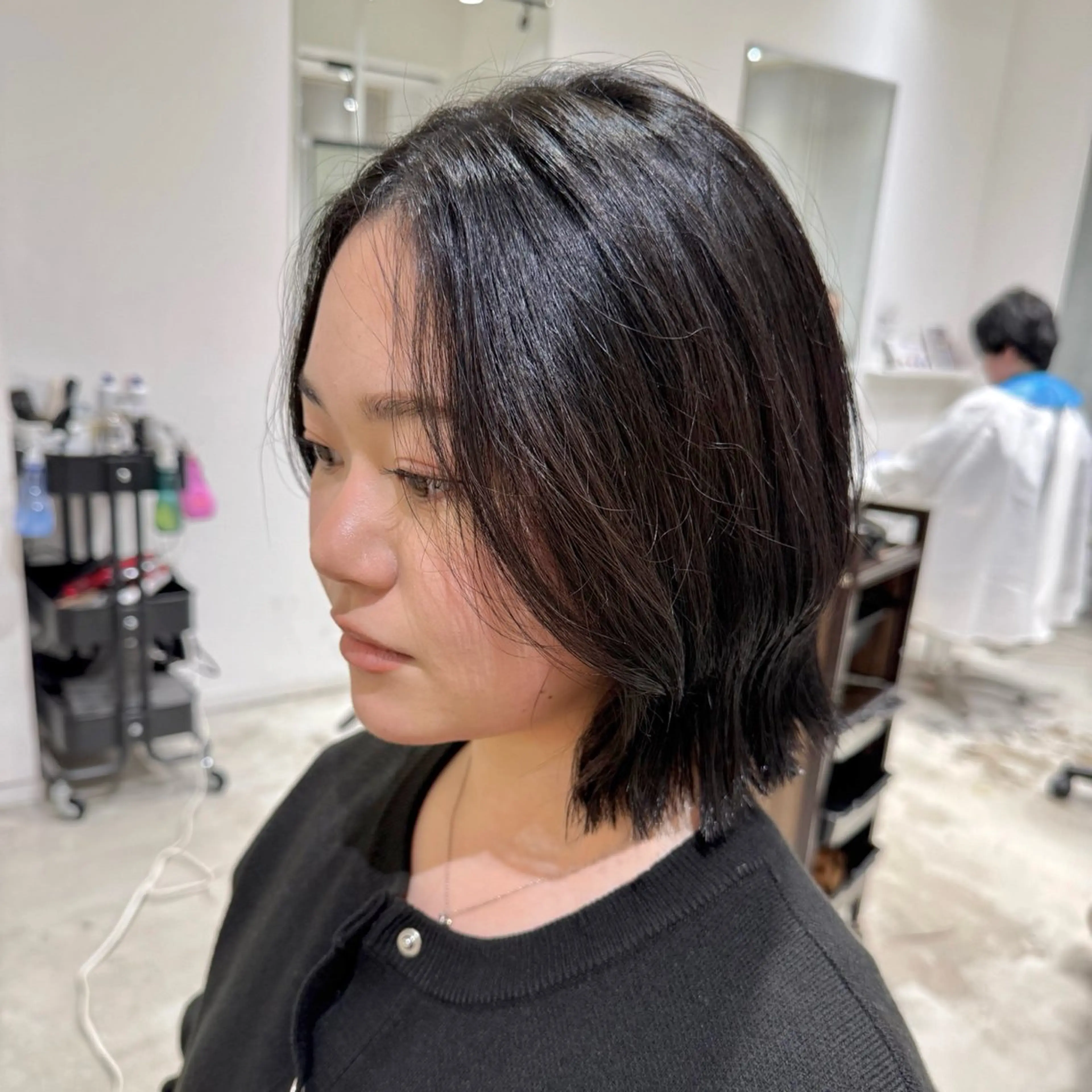 ショート カラー トリートメント カット ヘアカラー トリートメント ボブ/美髪矯正 /佐藤 奈巳のヘアスタイル