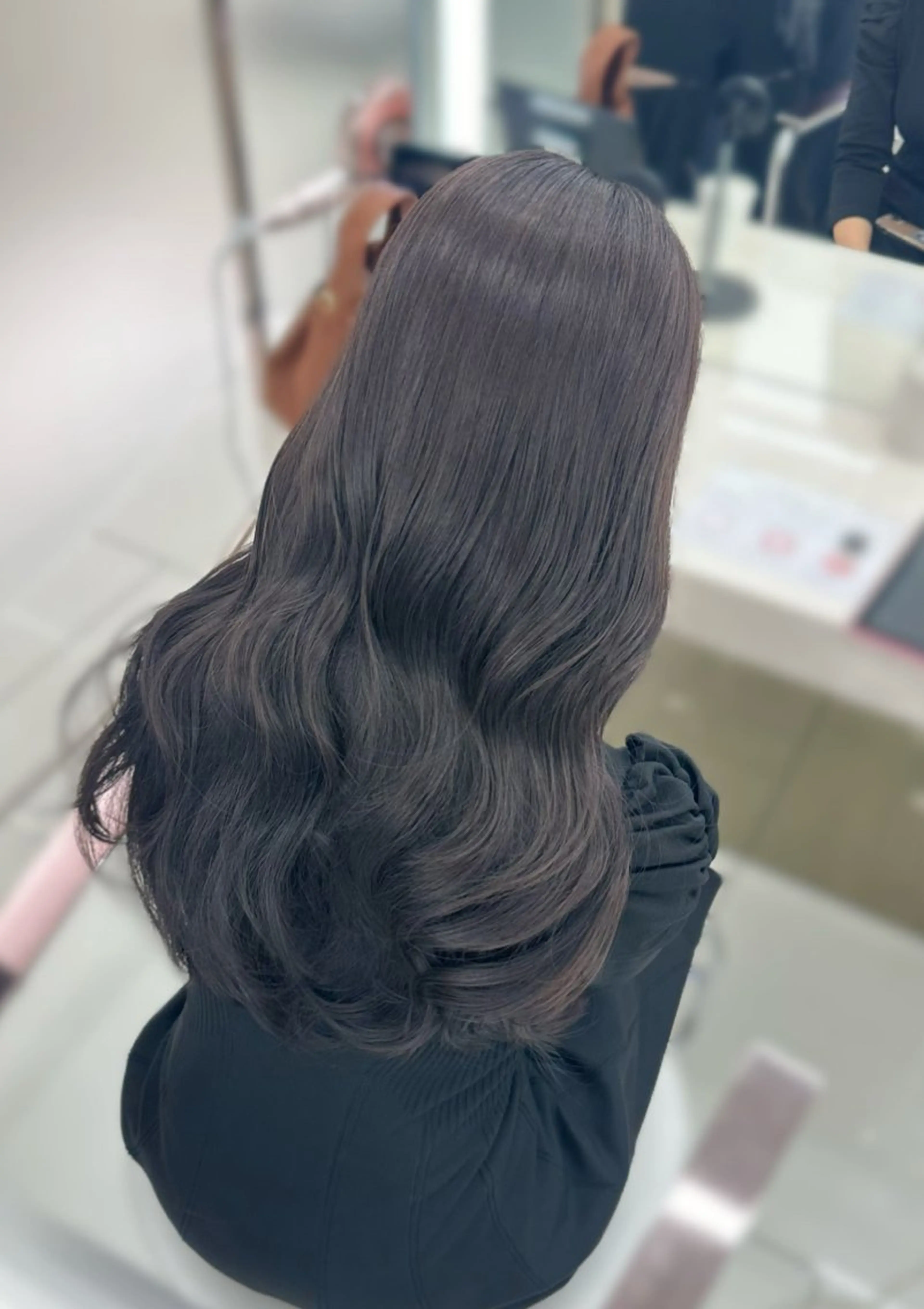 カラー 透明感カラー グレージュ 透明感艶カラー /銀座/佐々木夏泉のヘアスタイル