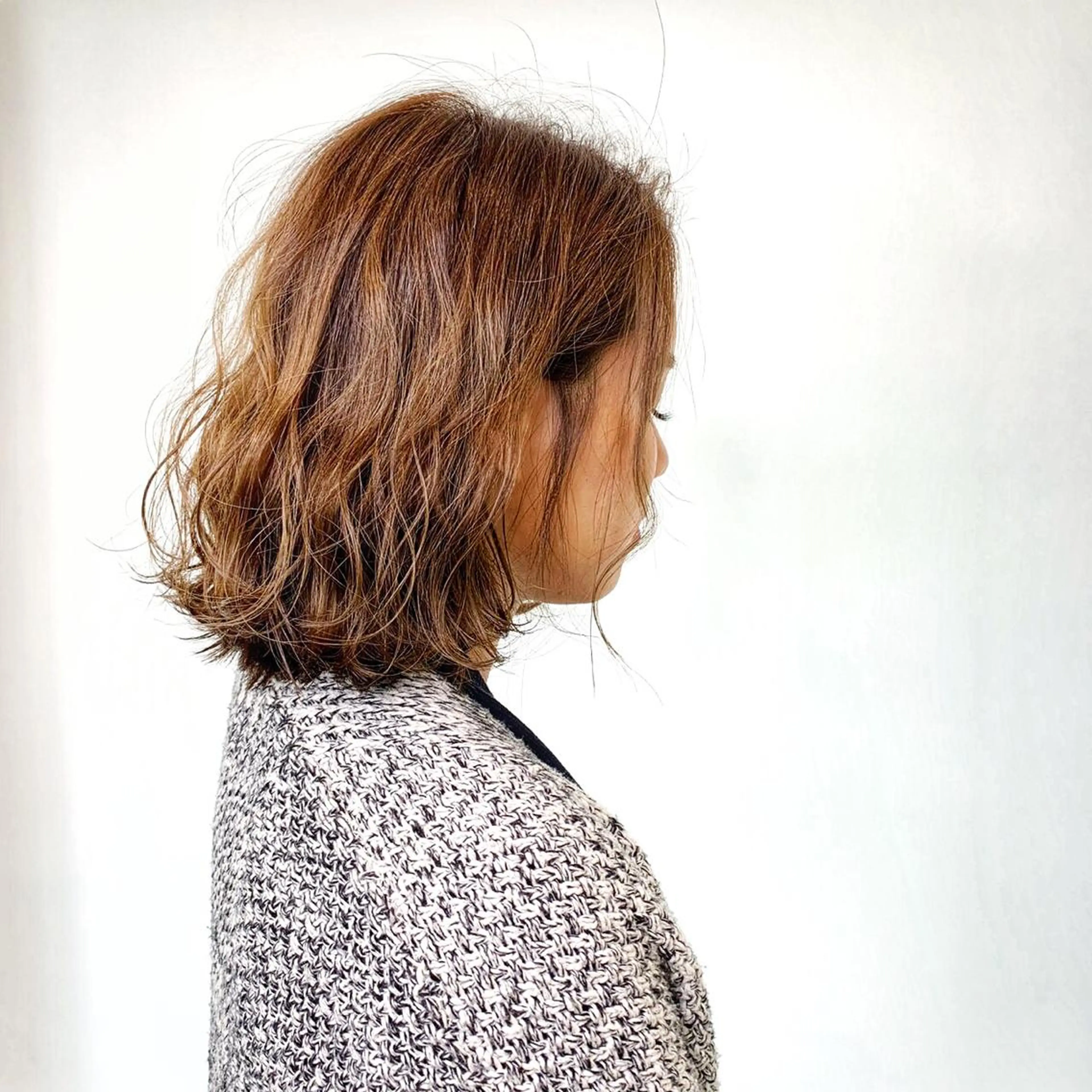 ミディアム カット パーマ エリア人気No.1 美容室Ash西船橋のヘアスタイル