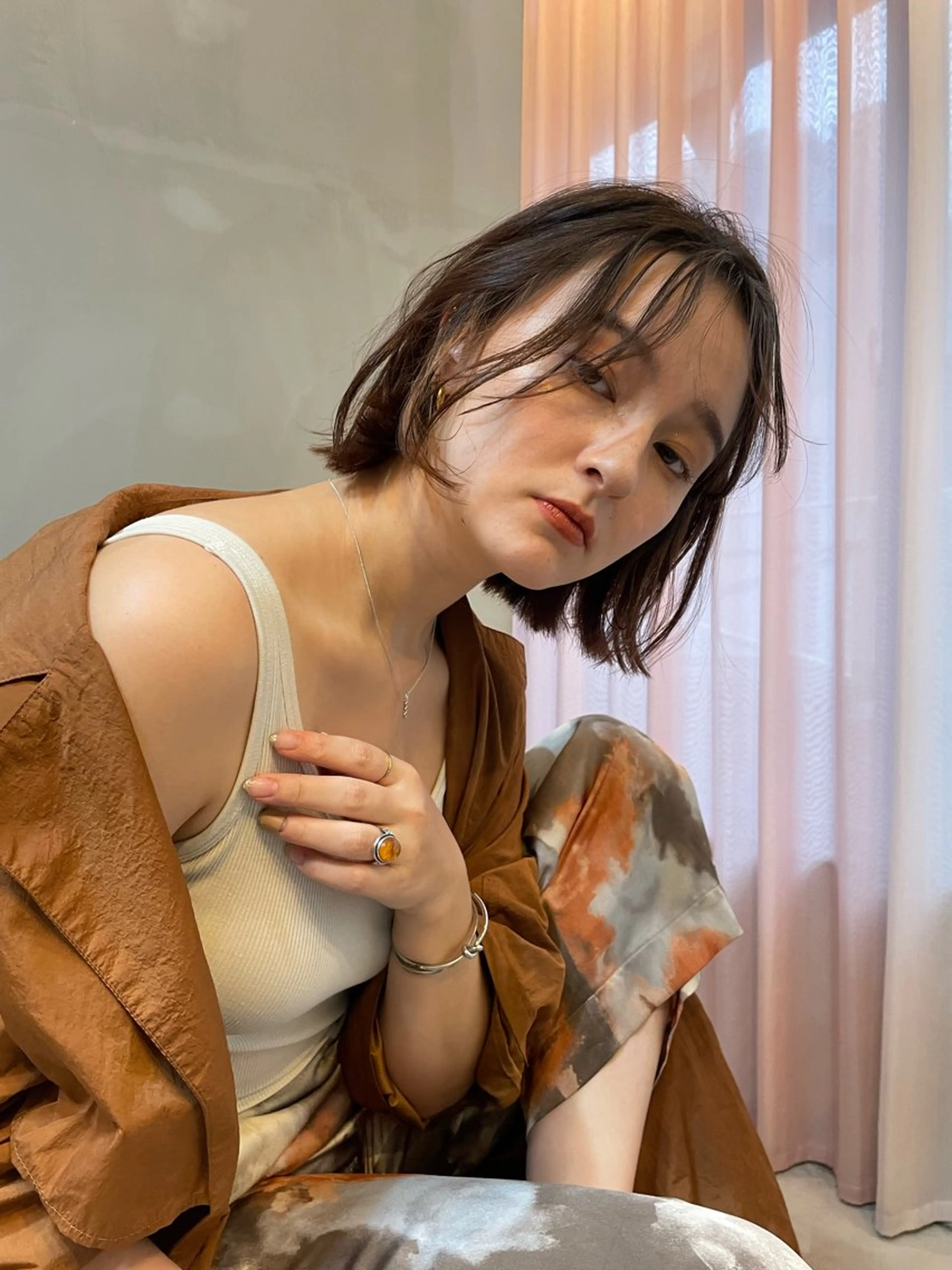 ショート カラー ショート/ボブ専門 宮脇美奈/南船場のヘアスタイル