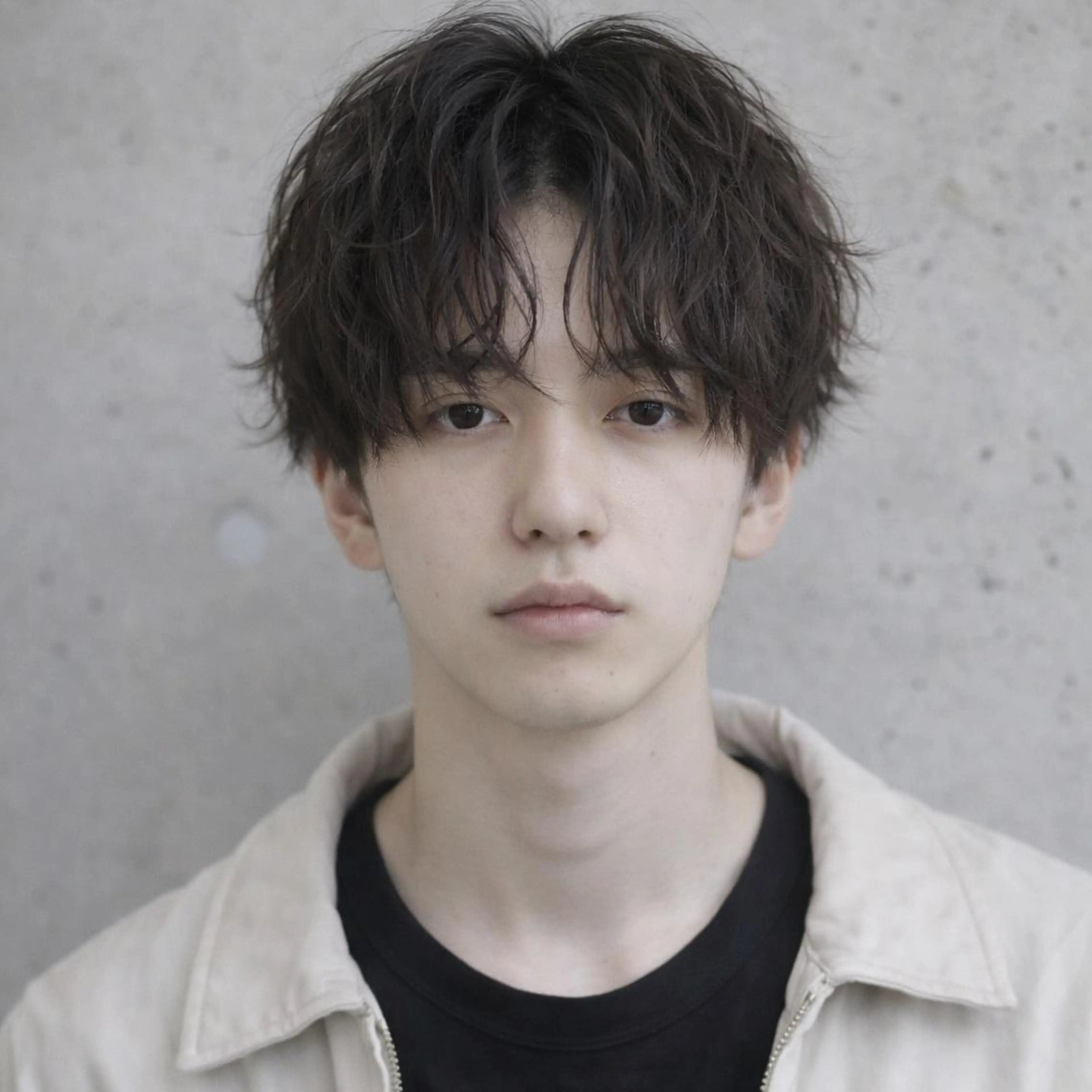 メンズ カット パーマ 表参道フェザーパーマ ニュアンスパーマのヘアスタイル