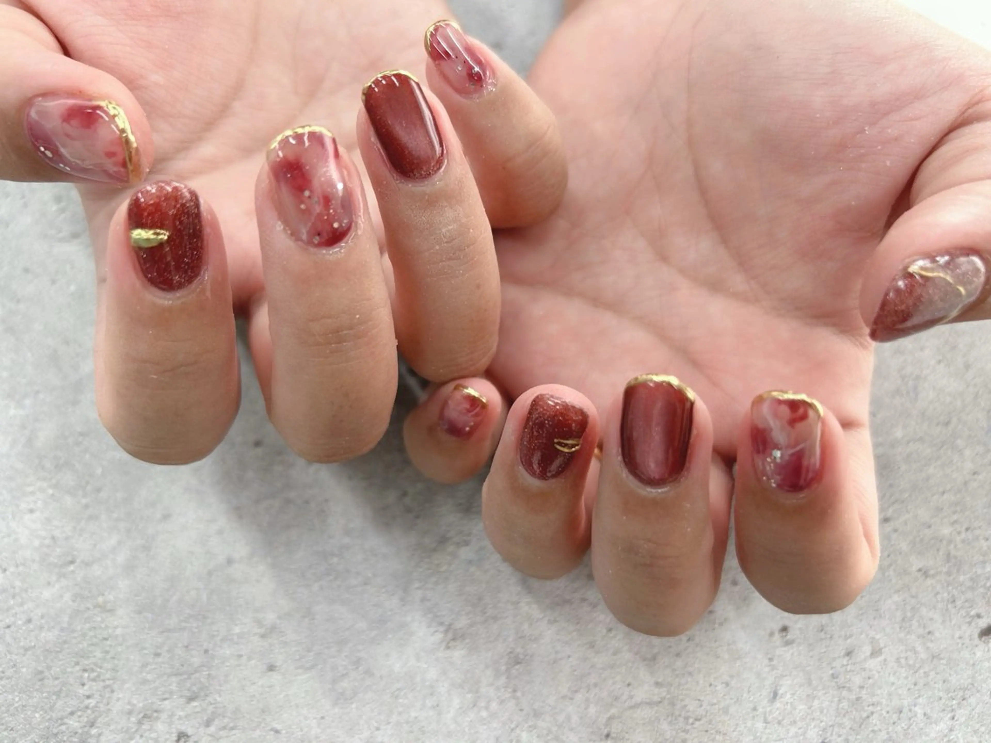 ネイル ニュアンスネイル ハンドネイル Nail Salon agré所属・agré ネイルサロン　アグレのネイルデザイン