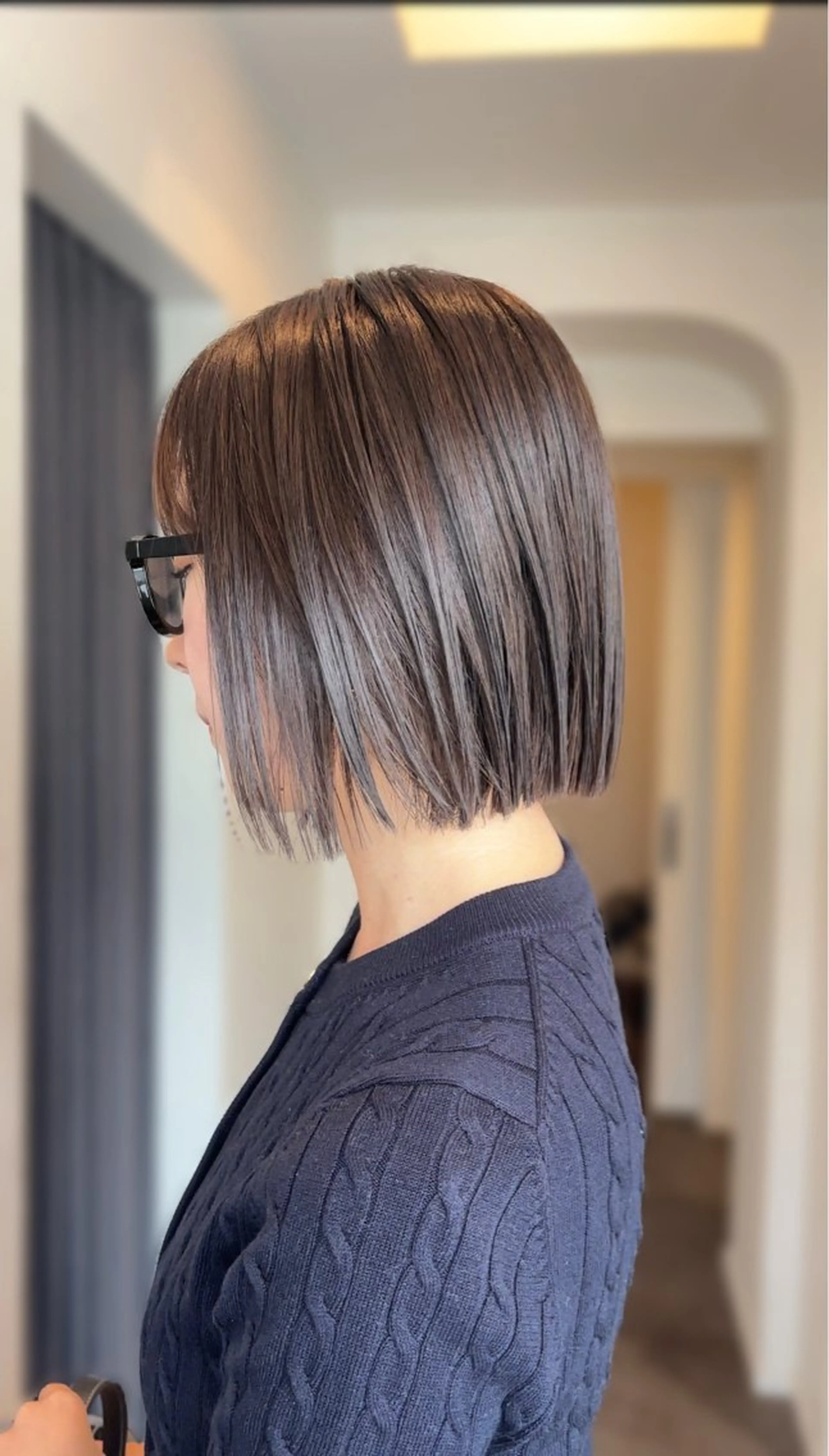 ミディアム カット ヘアカラー トリートメント 透明感カラー🎀 tasty／makoのヘアスタイル