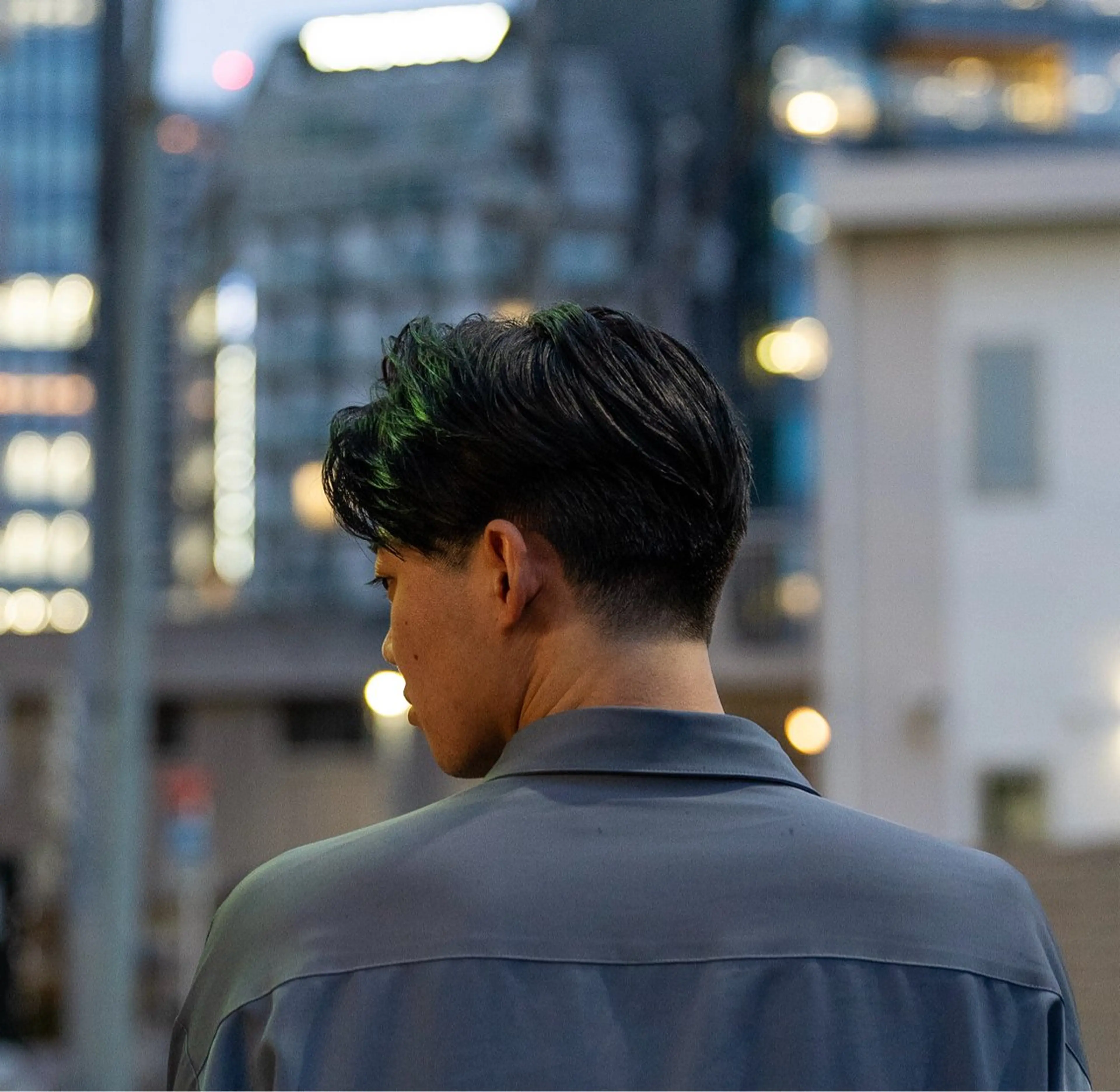 ショート カラー パーマ メンズ センターパート カット 🔗メンズサロン🔗 Kieのヘアスタイル