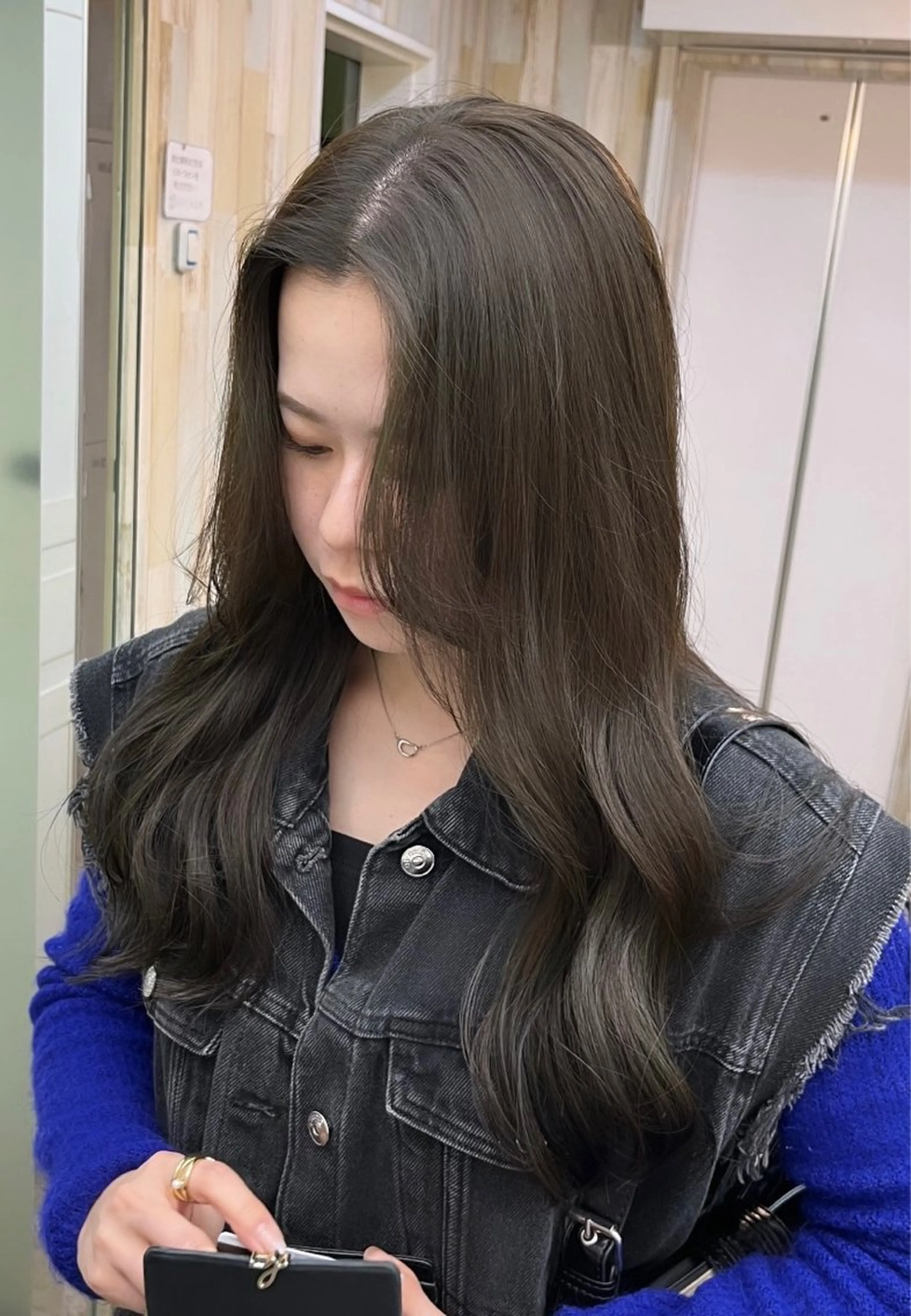 ロング カラー オリーブカラー 🦋レイヤー職人 猪瀬玲奈🦋のヘアスタイル