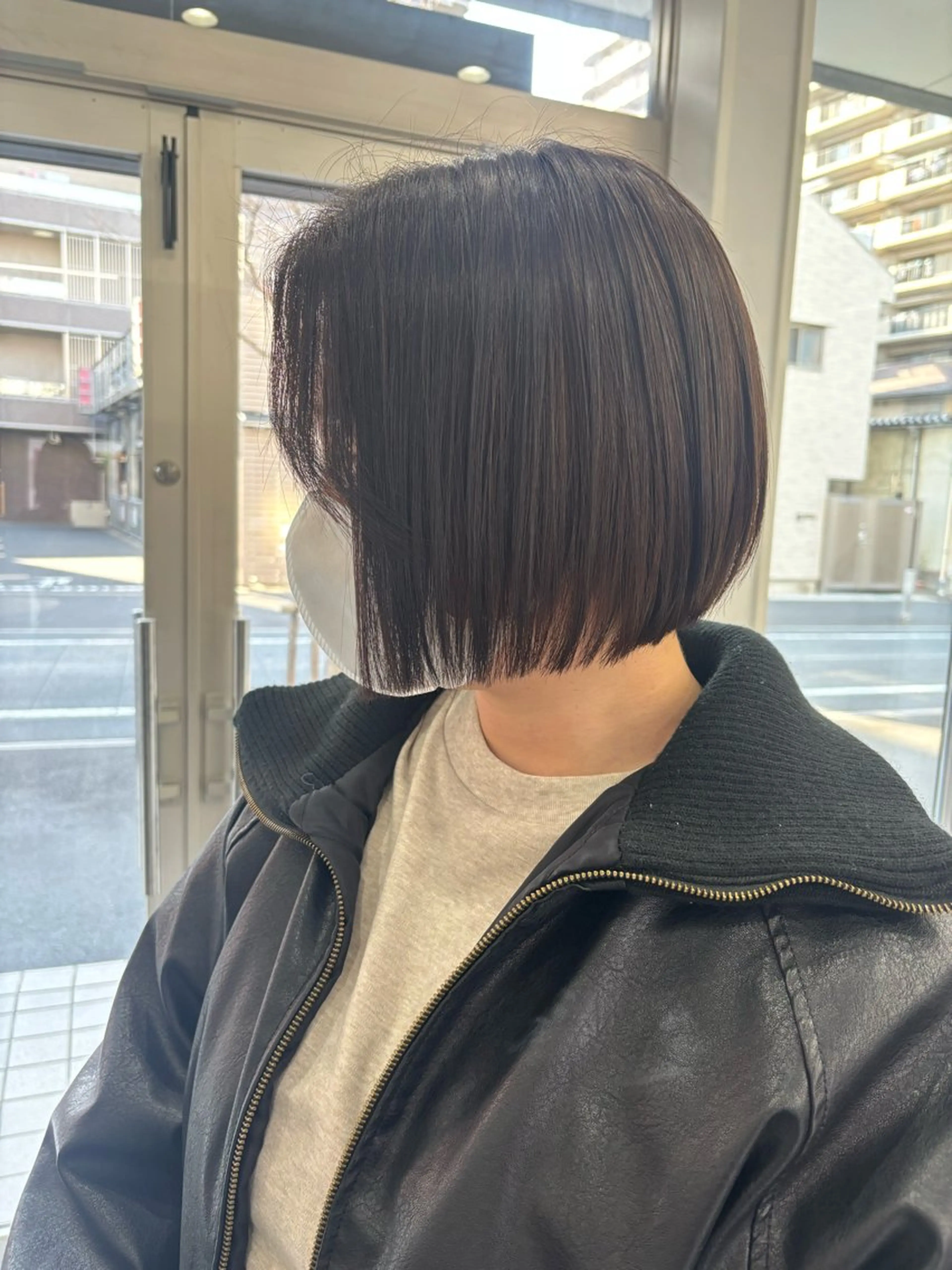 ショート ショートボブ ボブ ショートヘア カット 縮毛矯正 新村 華奈絵のヘアスタイル