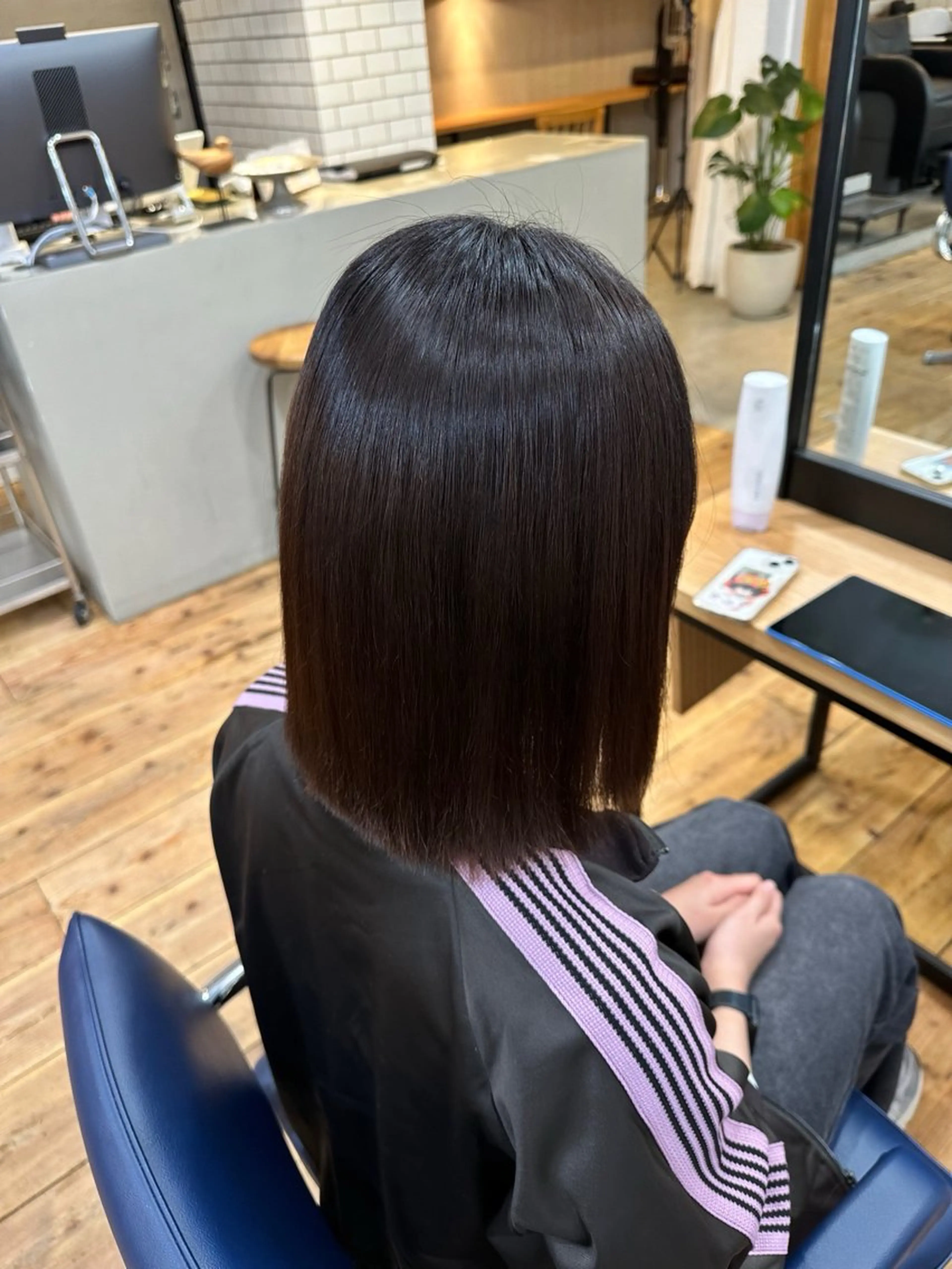 ミディアム 【縮毛矯正＆髪質改善 特化】/川上 結愛のヘアスタイル