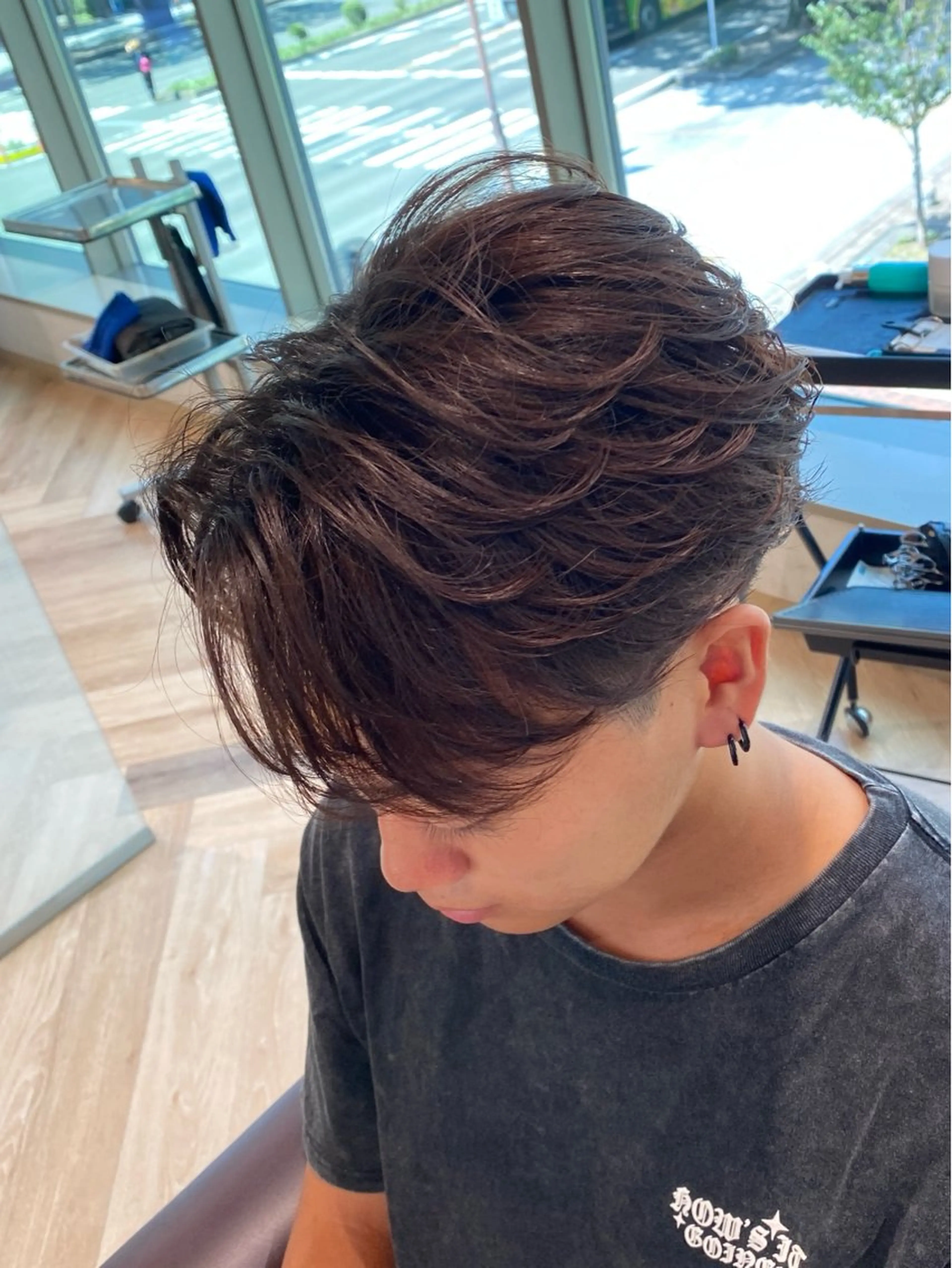 メンズ メンズ特化/フェザー /パーマ/伊勢元のヘアスタイル