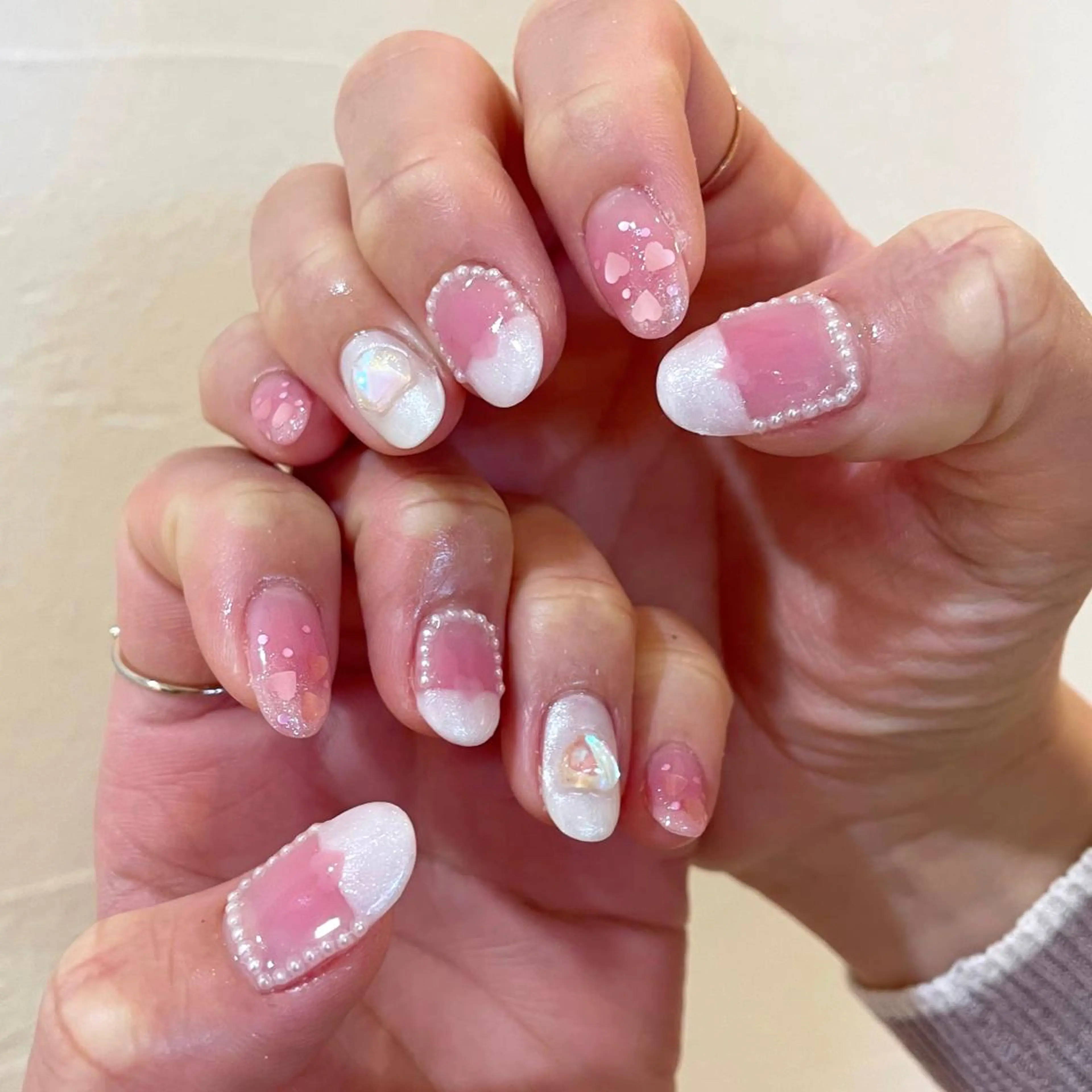 ネイル ハンドネイル 新井 ひなののネイルデザイン