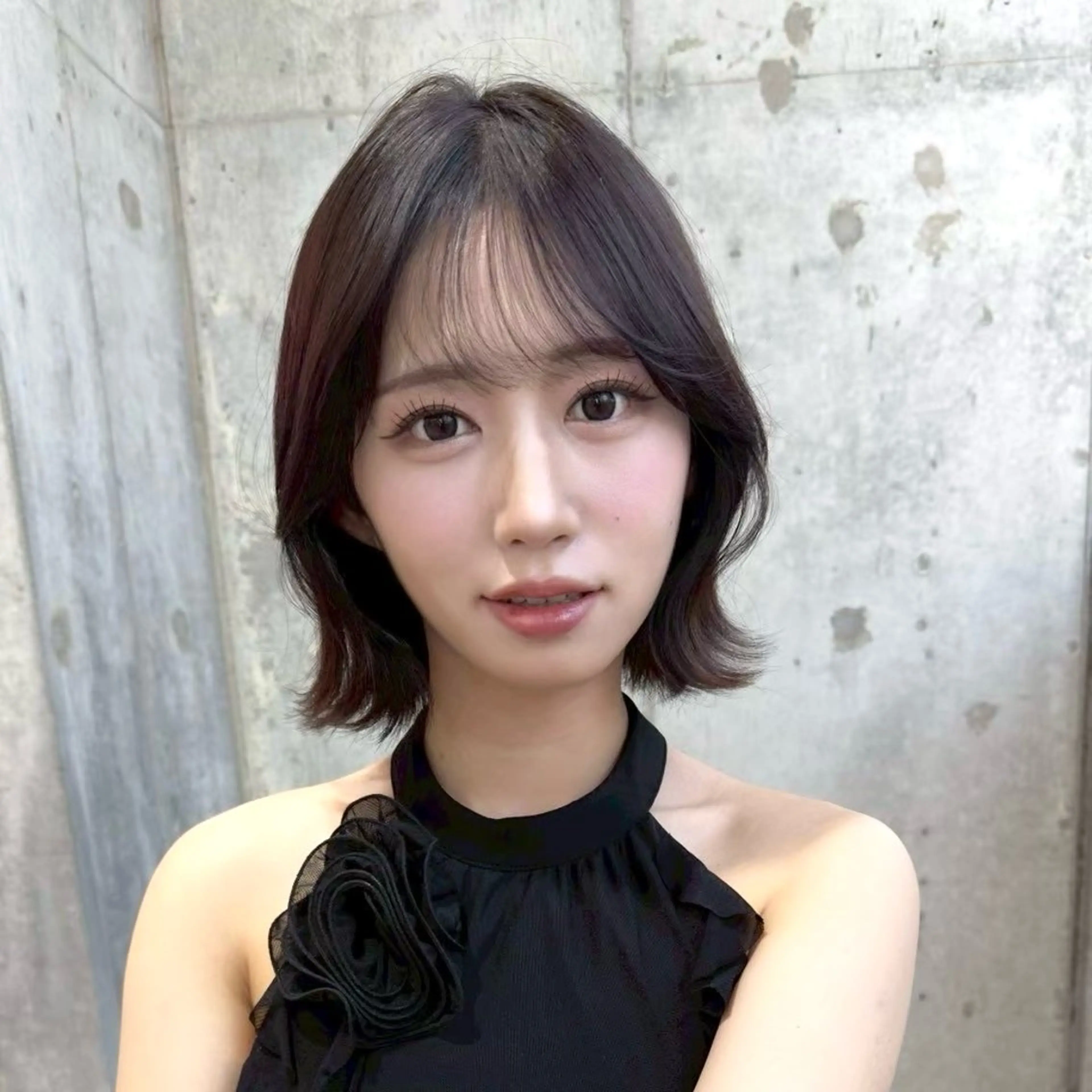 ミディアム カラー カット ヘアカラー トリートメント 新宿/髪質改善/ボブ 韓国レイヤー大重聖斗のヘアスタイル