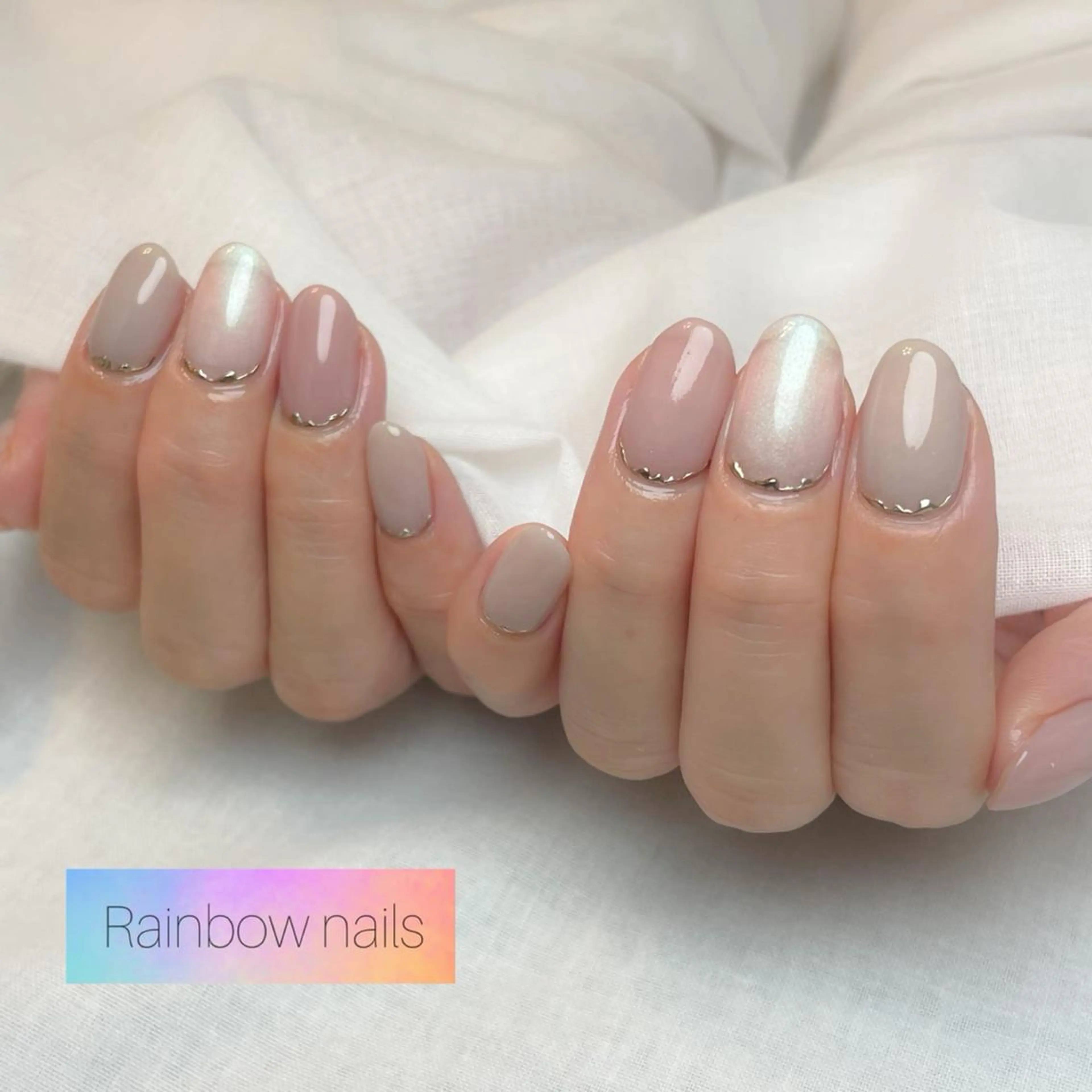 ネイル Rainbow nailsくろちゃんのネイルデザイン