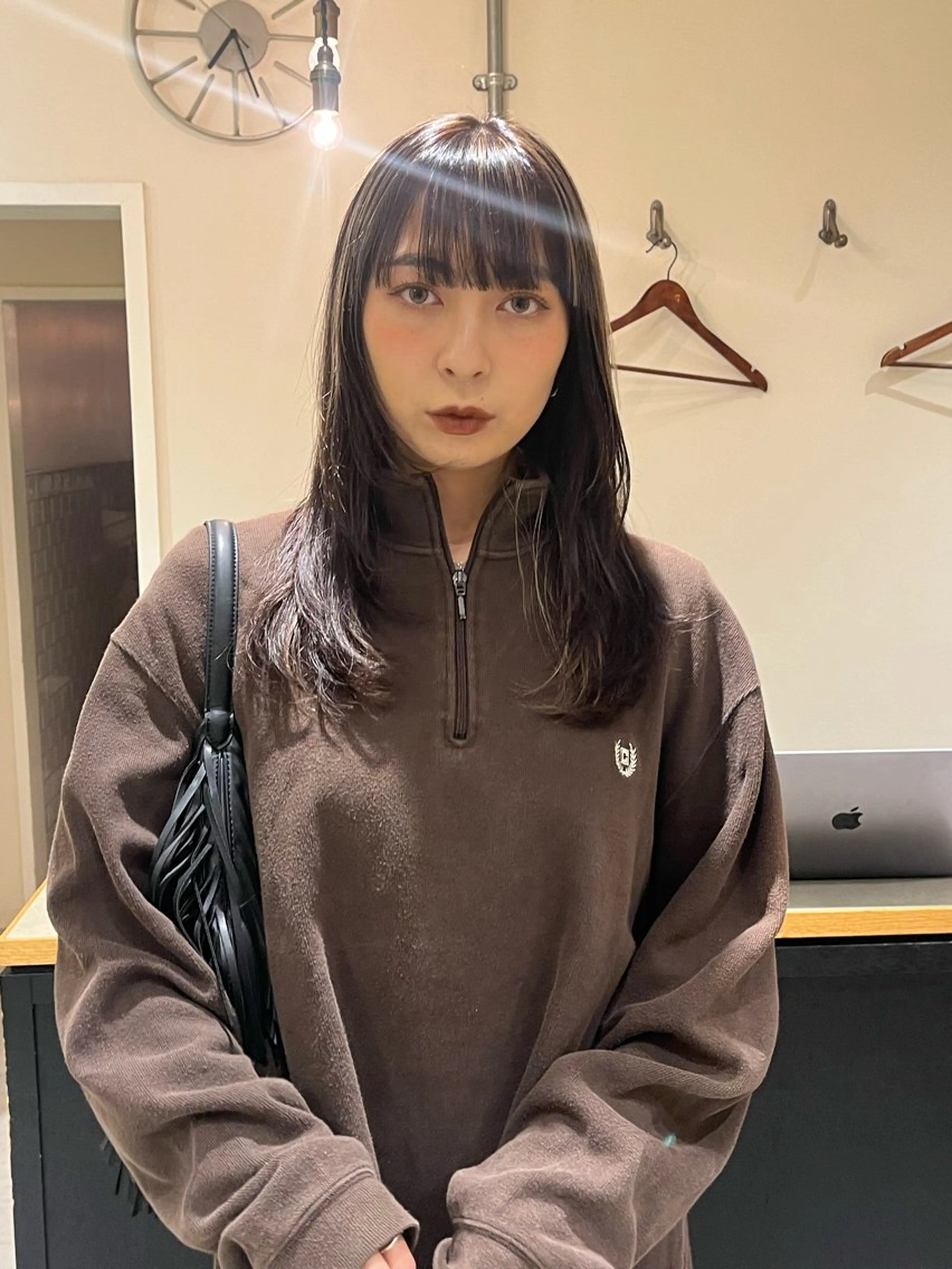 ロング カラー カット ヘアカラー 🦮shiori アイドルオタク🦮のヘアスタイル