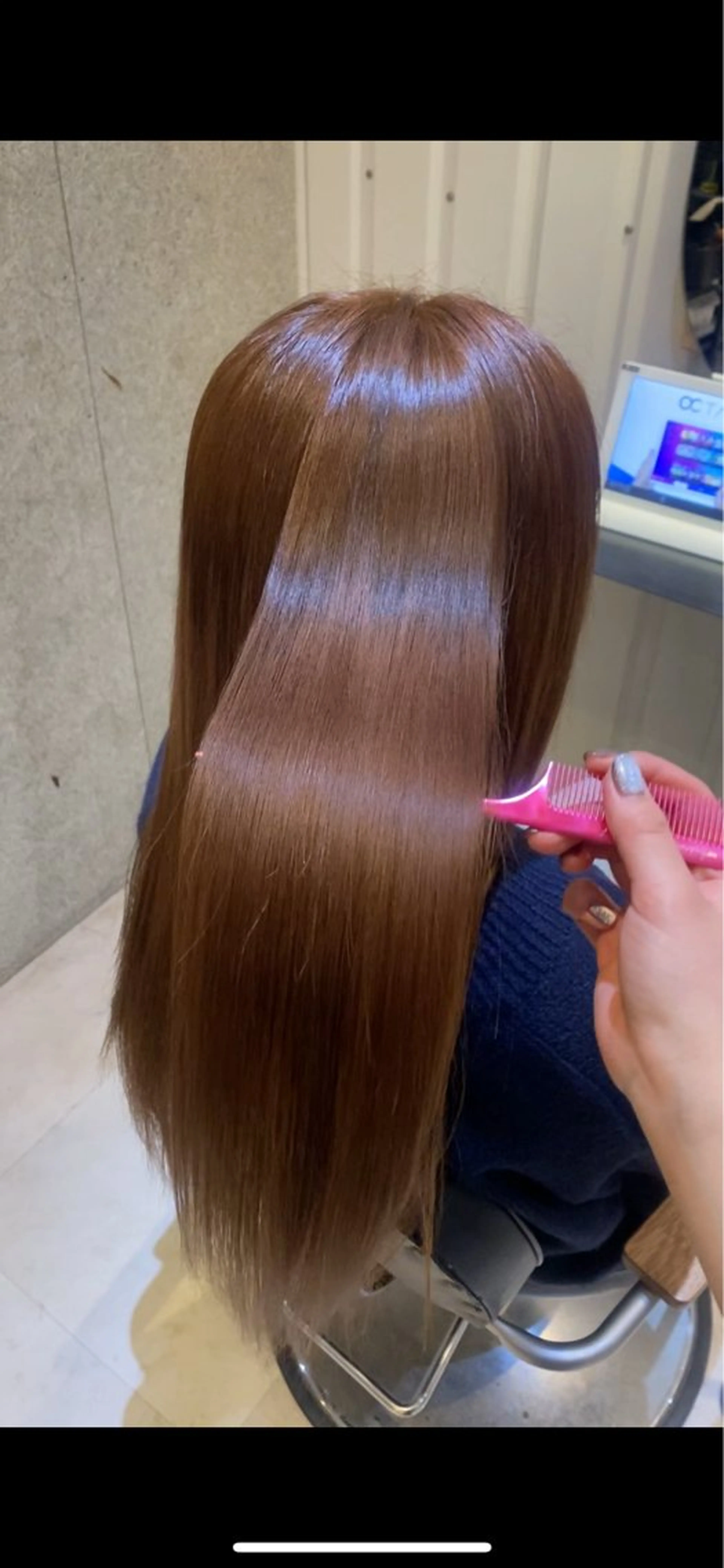 ロング 髪質改善＆トリートメント over hair所沢店所属・韓国風/レイヤー/ 𝑵𝒂𝒏𝒂🩶のヘアスタイル