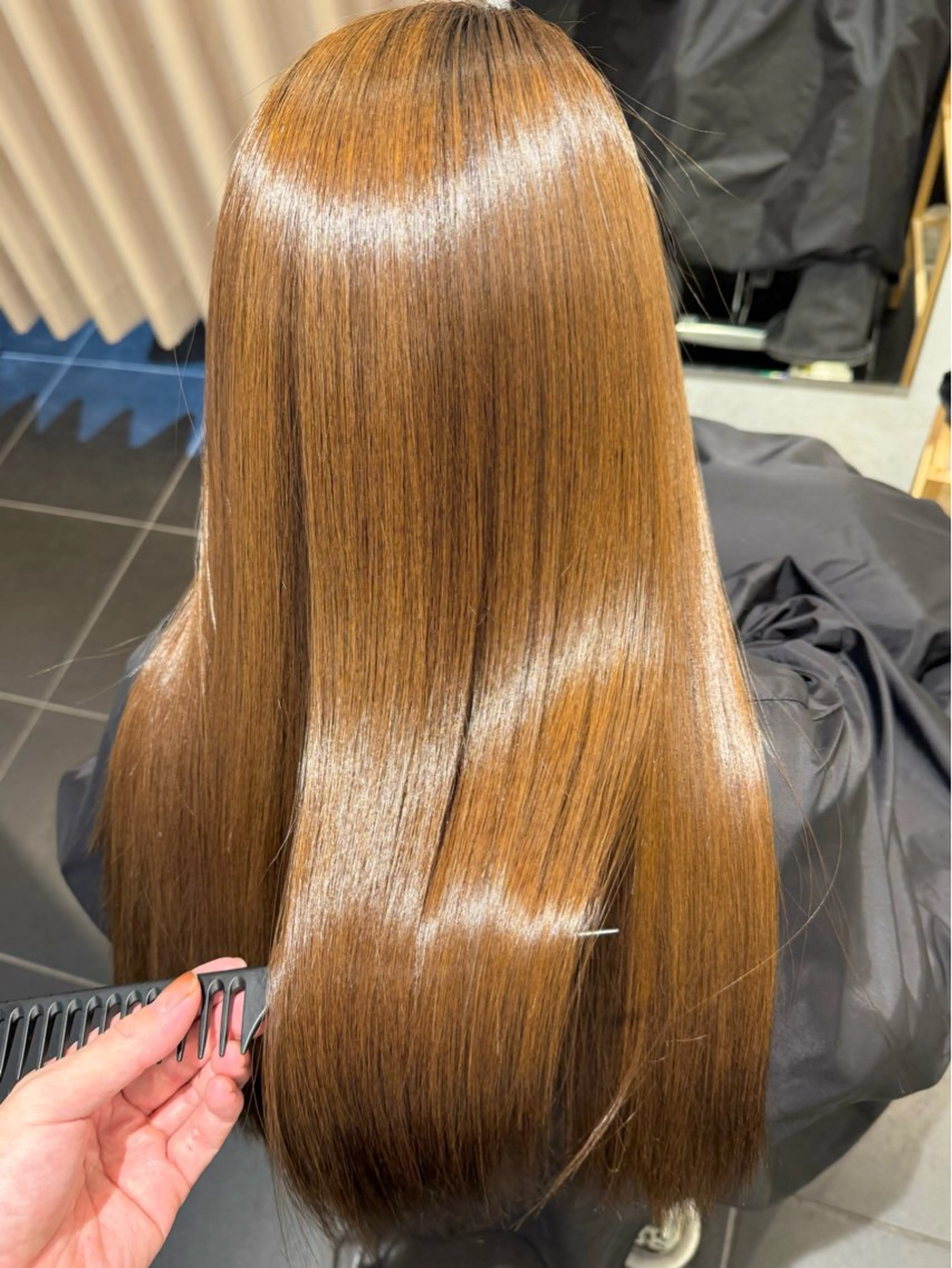 ロング 髪質改善 縮毛矯正 トリートメント 縮毛矯正 トリートメント peakshair所属・髪質改善/メンズパ ーマ𝒀𝑼𝑻𝑶のヘアスタイル