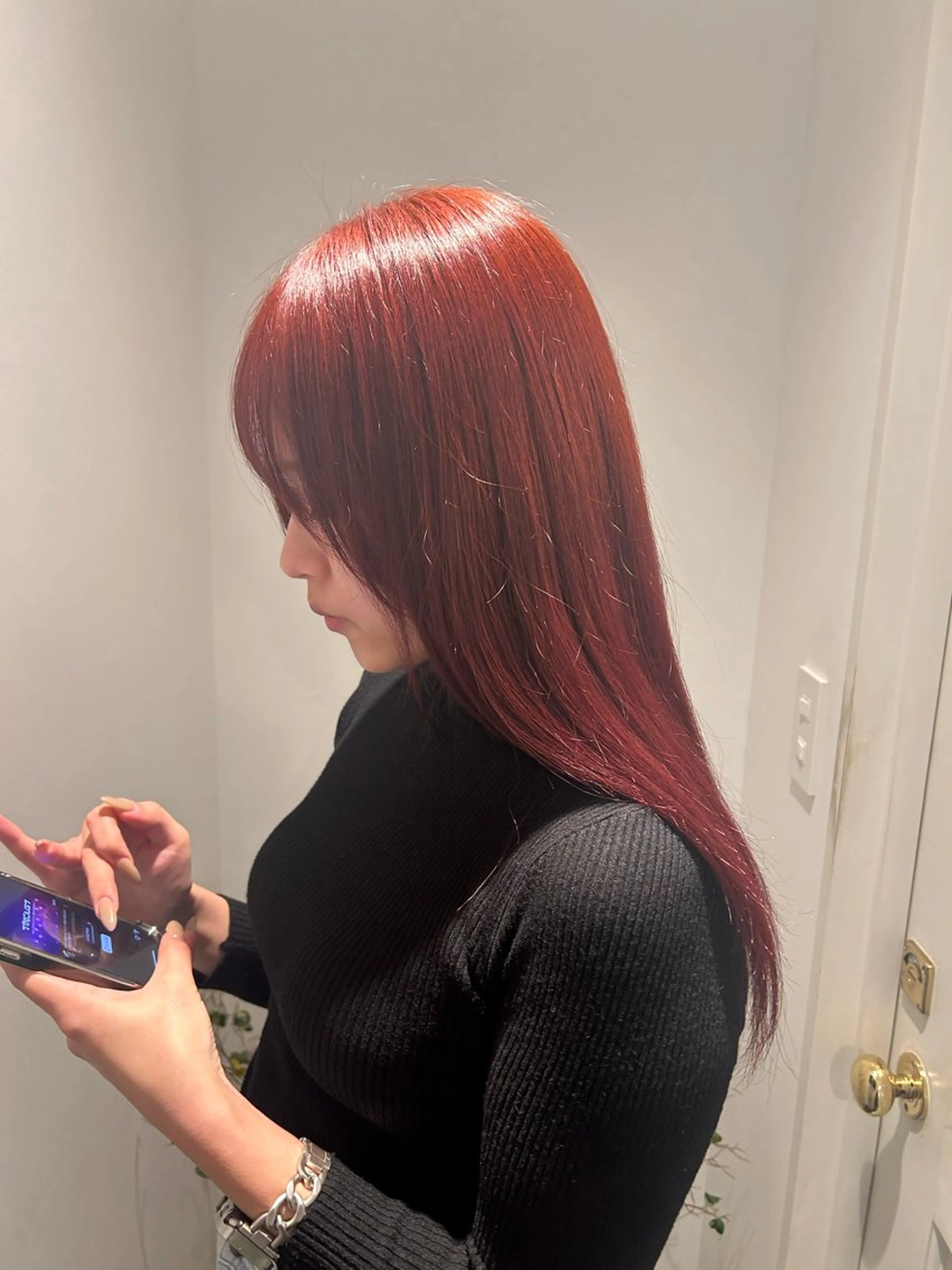 ロング カラー 湯浅 美葉のヘアスタイル