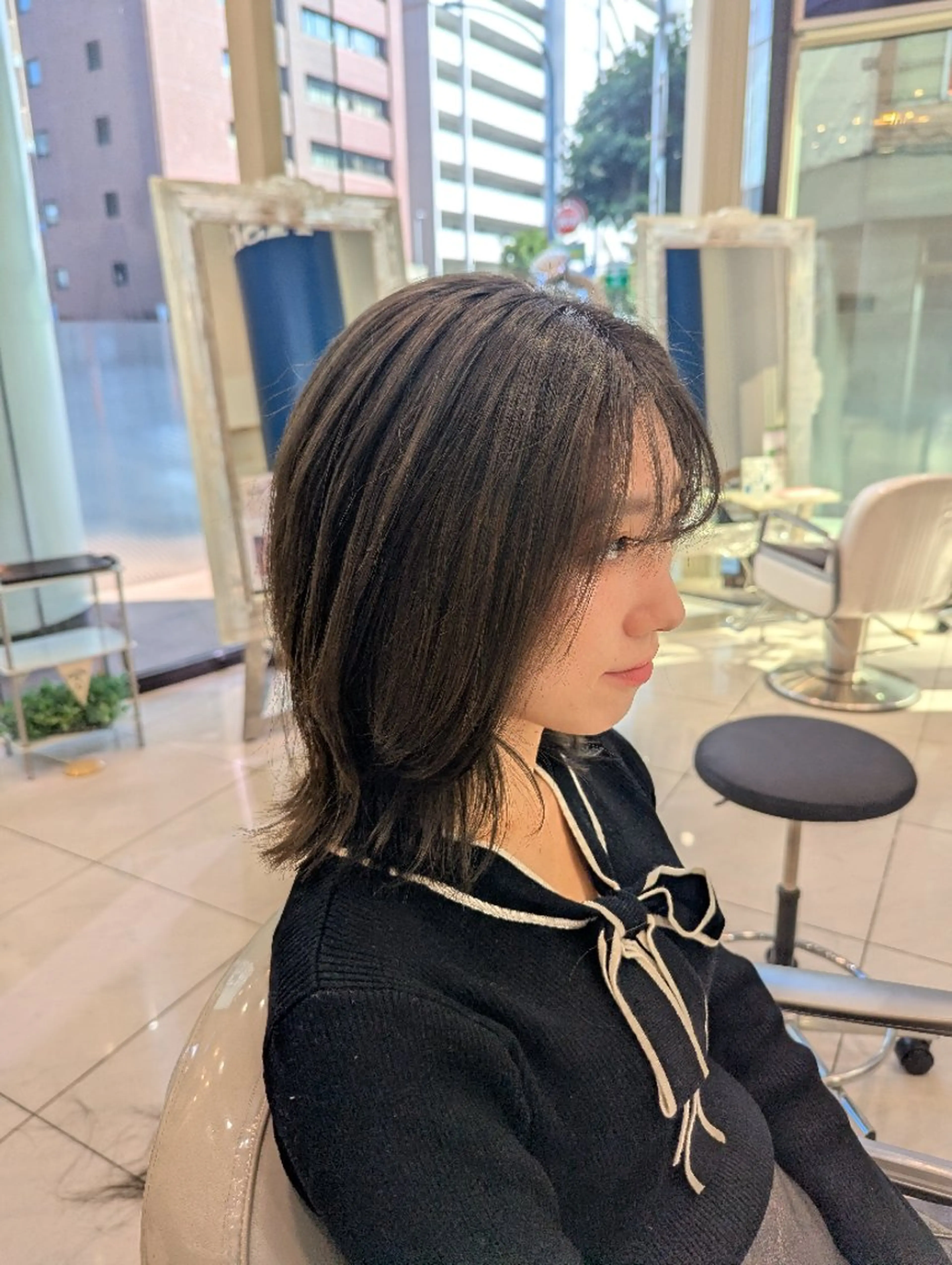 ミディアム カラー 髪質改善 カミムラのヘアスタイル