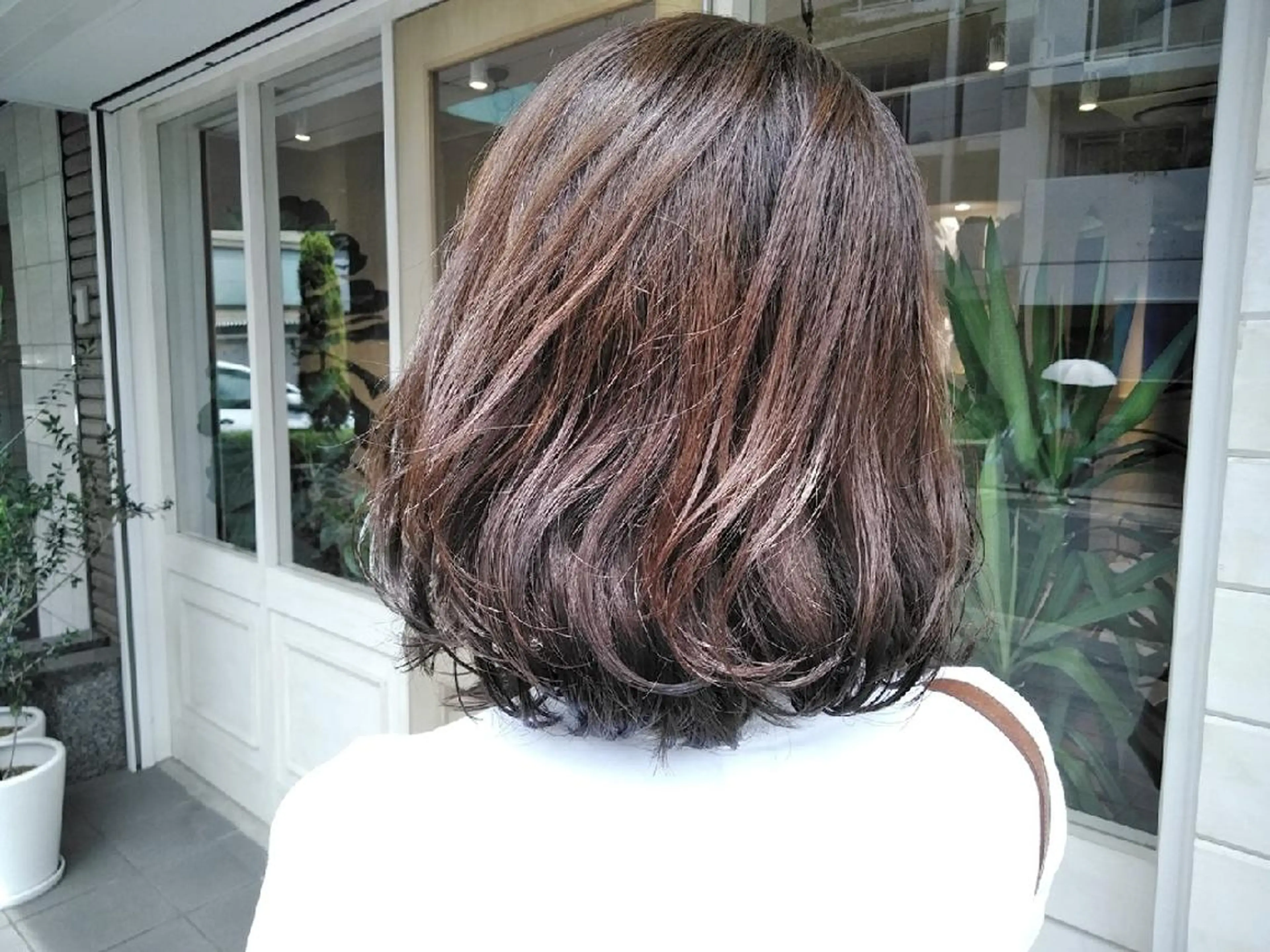 ミディアム カラー パーマ 木村 昇のヘアスタイル