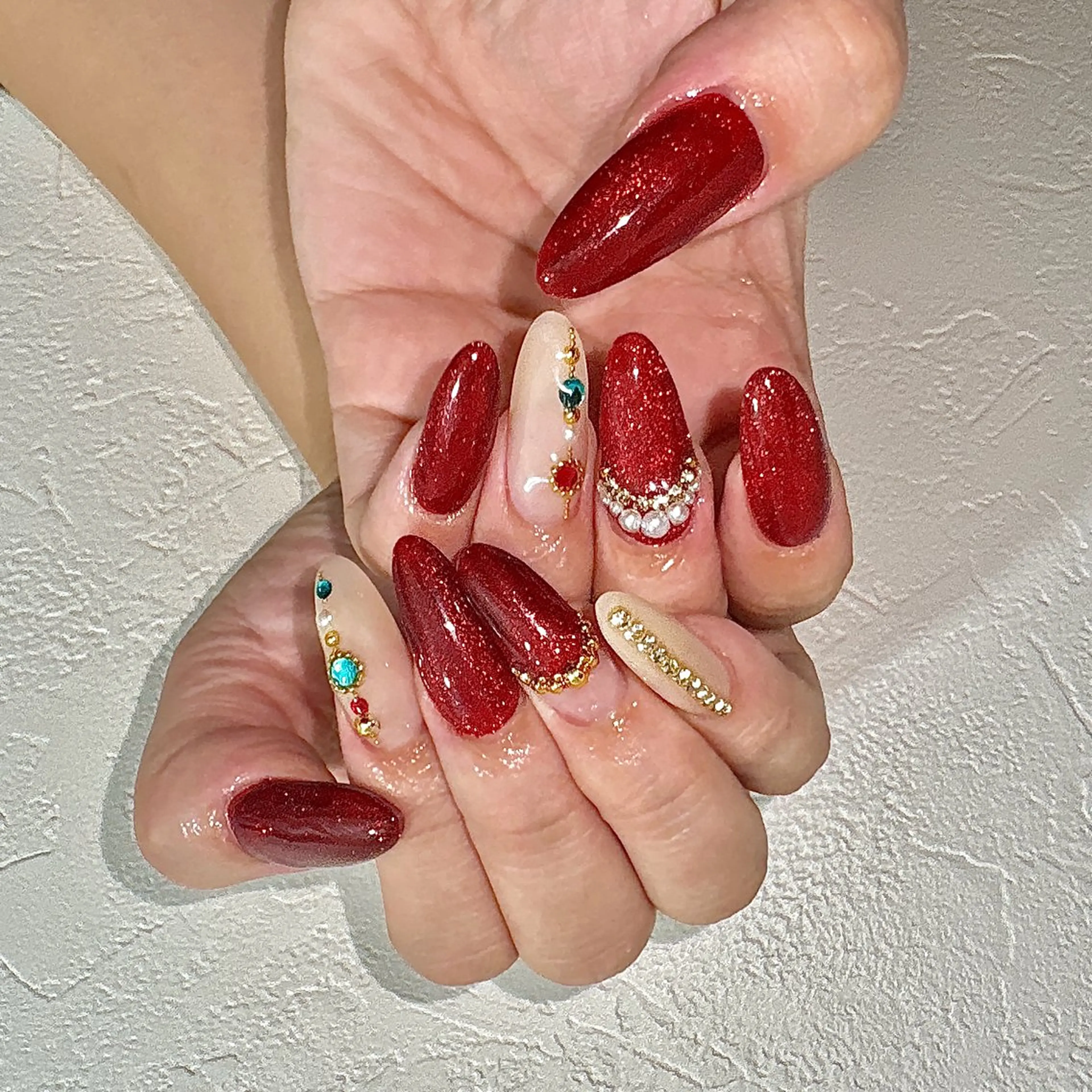 ネイル ジェルネイル ロングネイル しば まなみのネイルデザイン